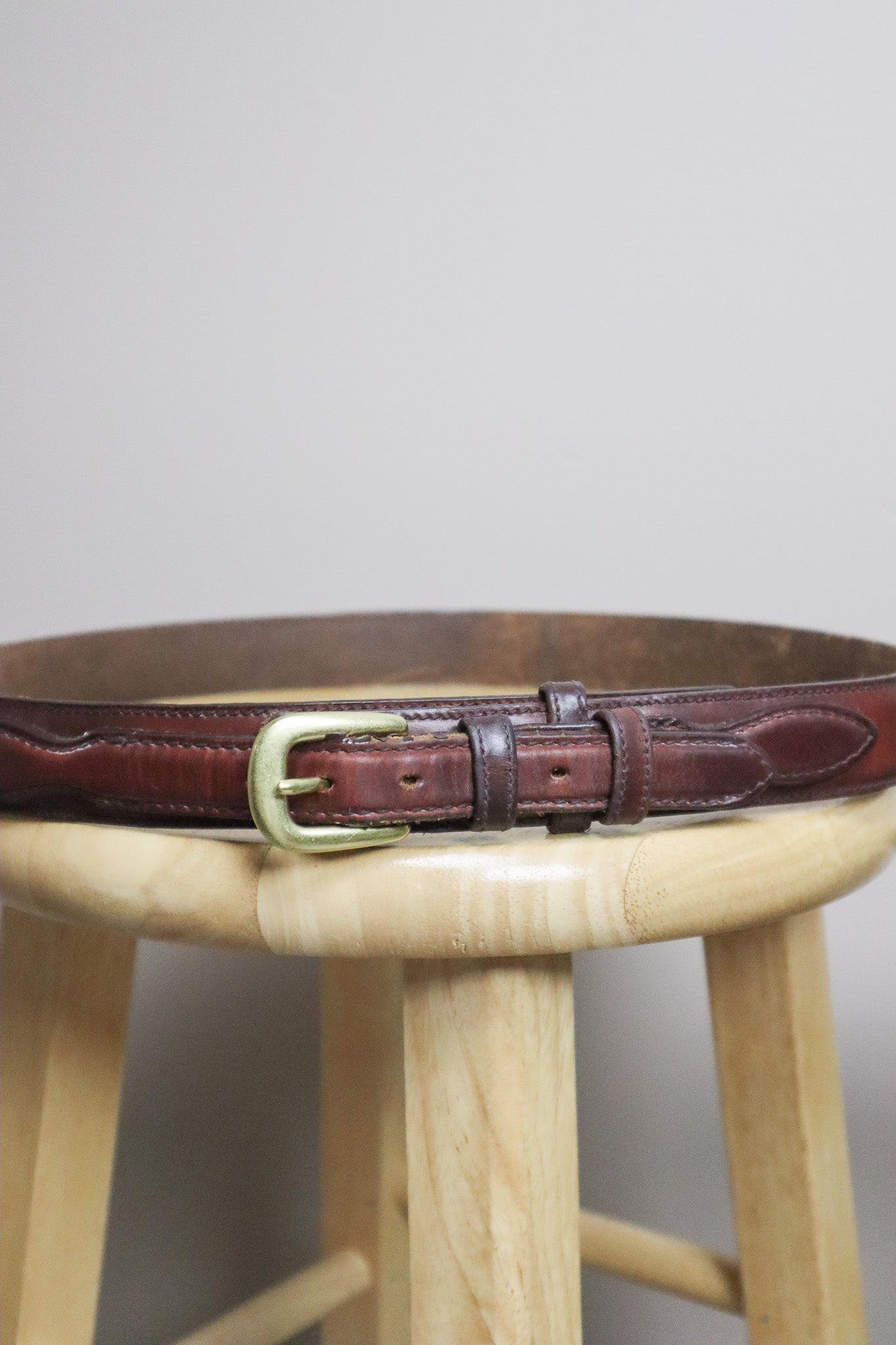 Made in USA x Vintage x Leather Belt (L)