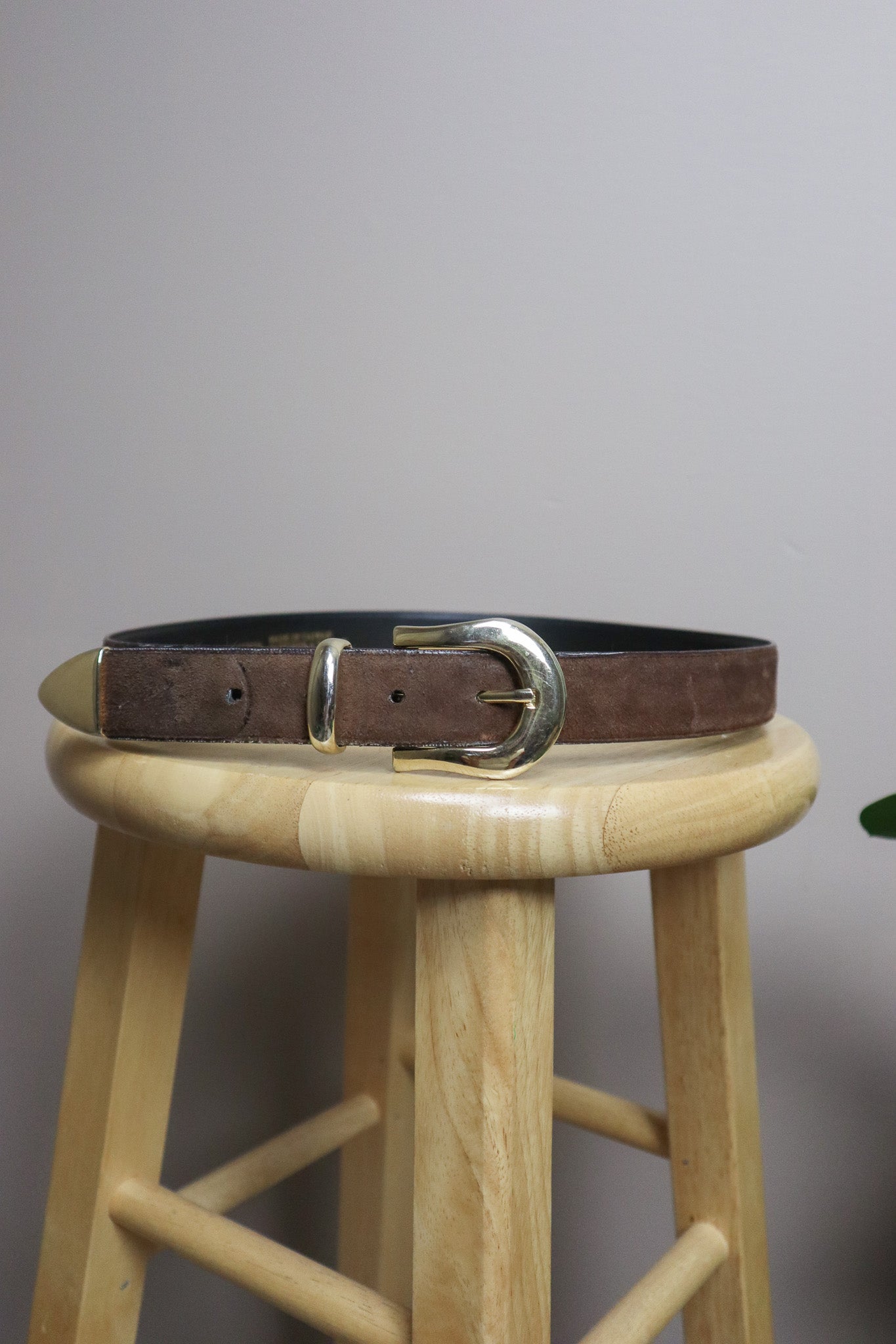 Vintage x Leather Belt (S/M)