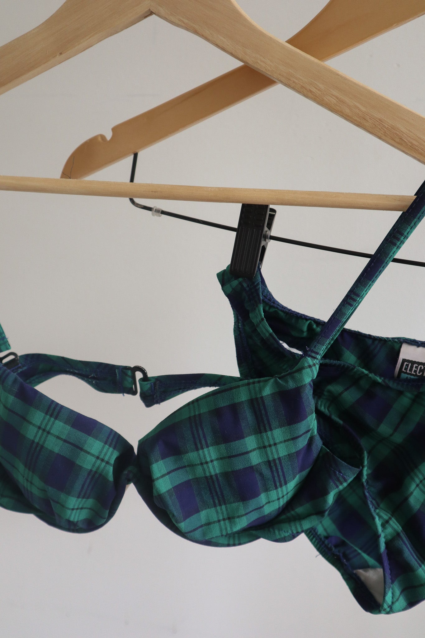 Made in USA x Vintage x Plaid Bikini (XS)
