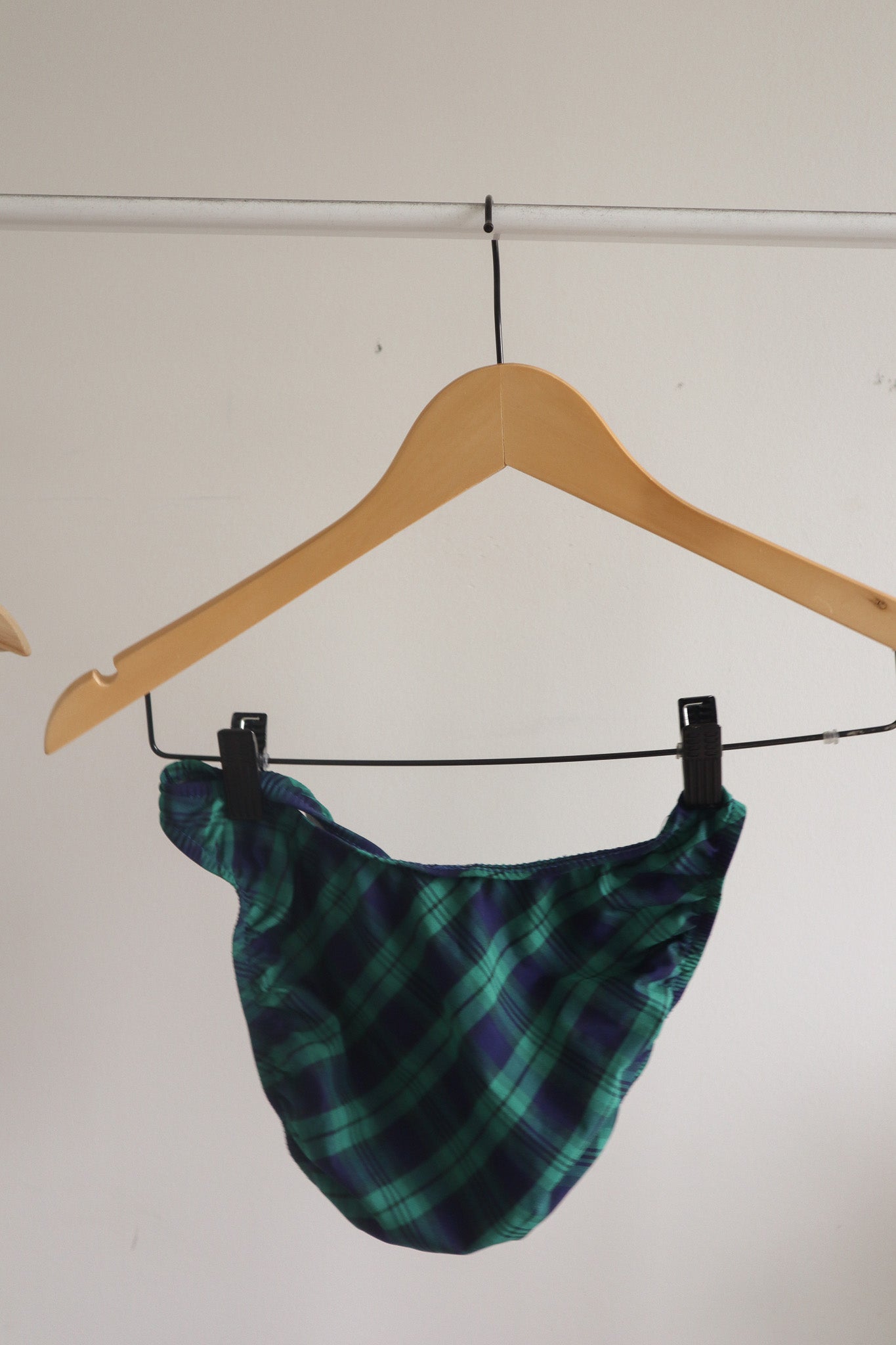 Made in USA x Vintage x Plaid Bikini (XS)
