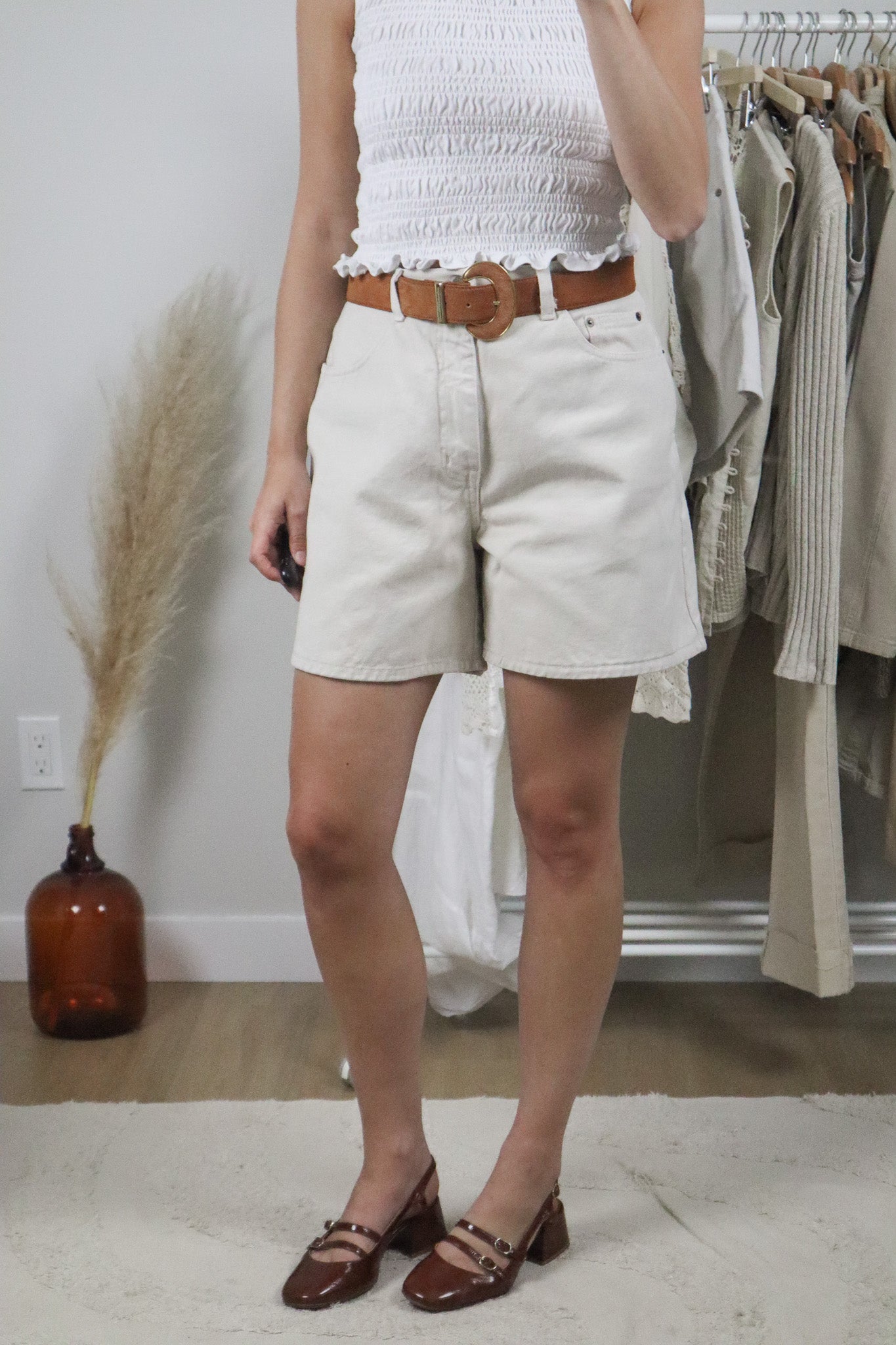 Made in Canada x Vintage x Cotton Mom Shorts (10/12)