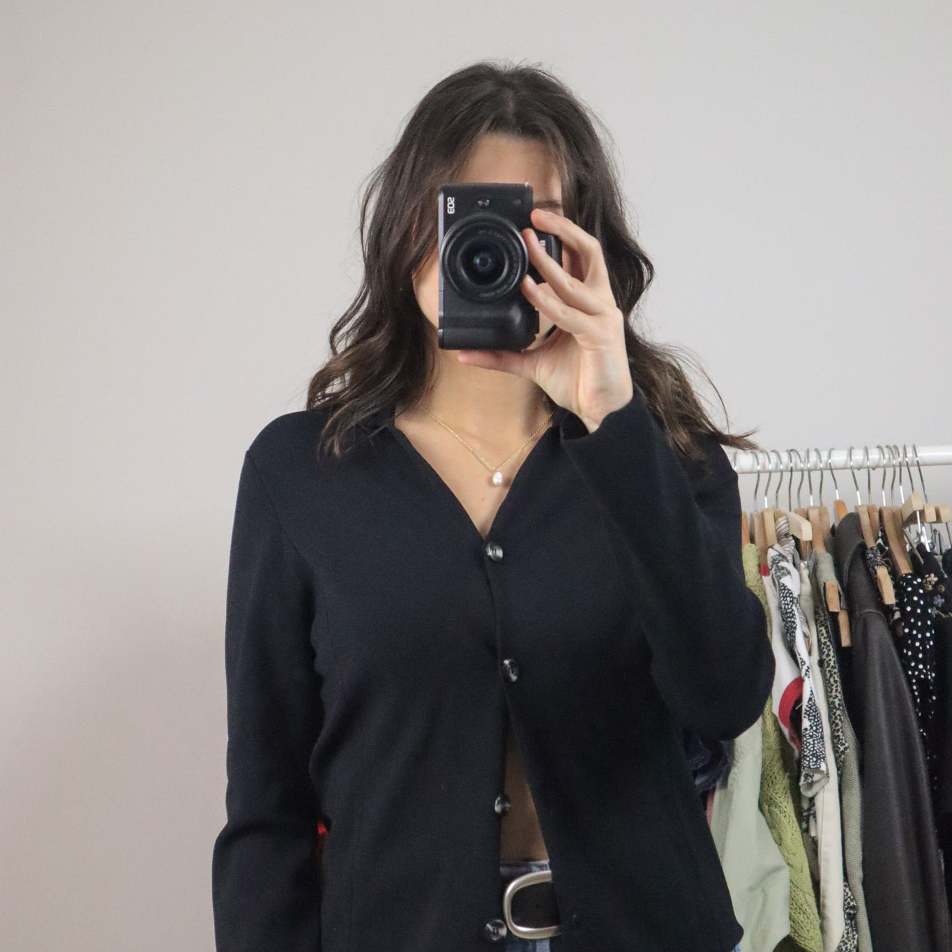 Vintage x Collared Long Sleeve Knit (S)