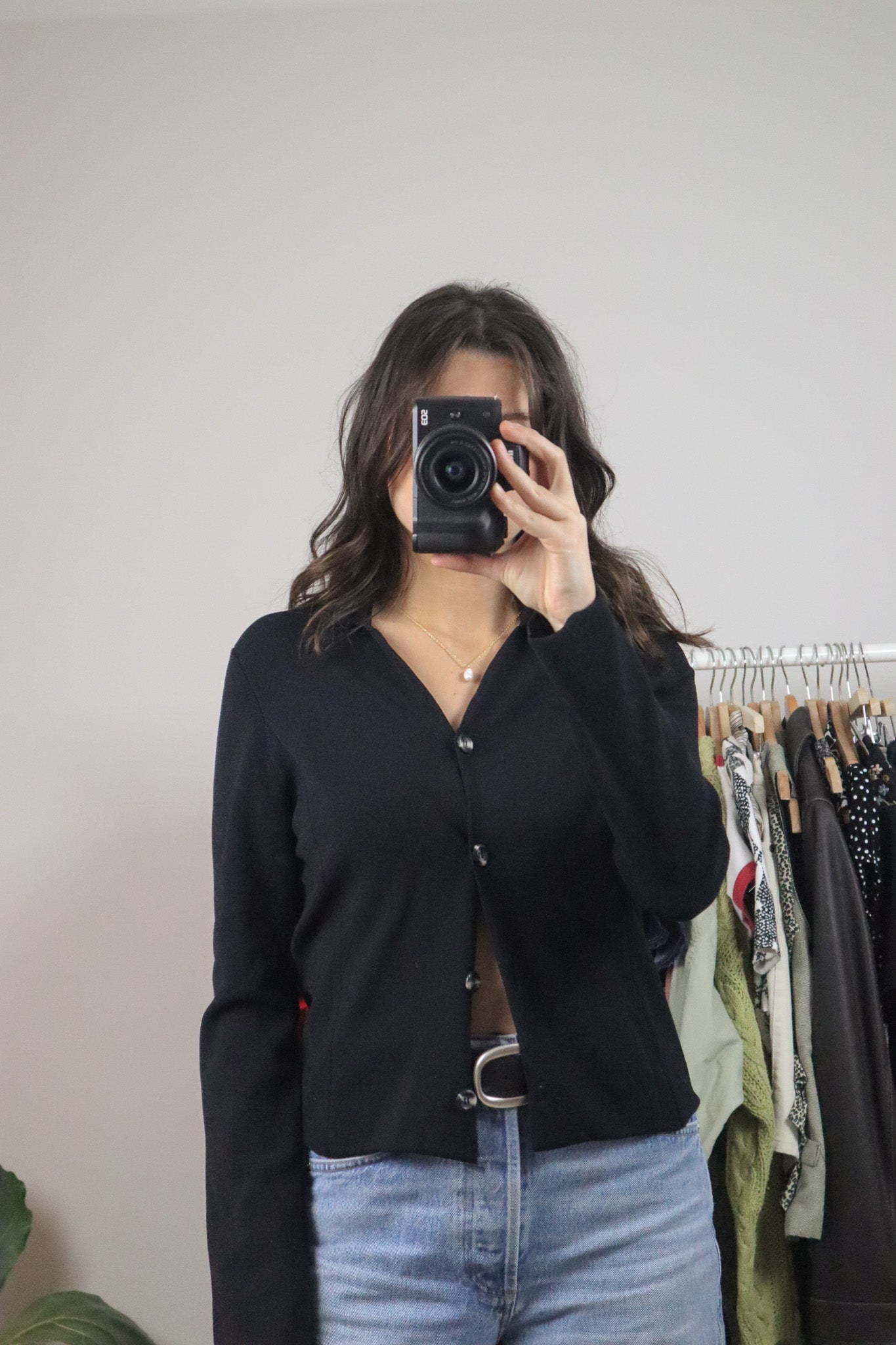 Vintage x Collared Long Sleeve Knit (S)