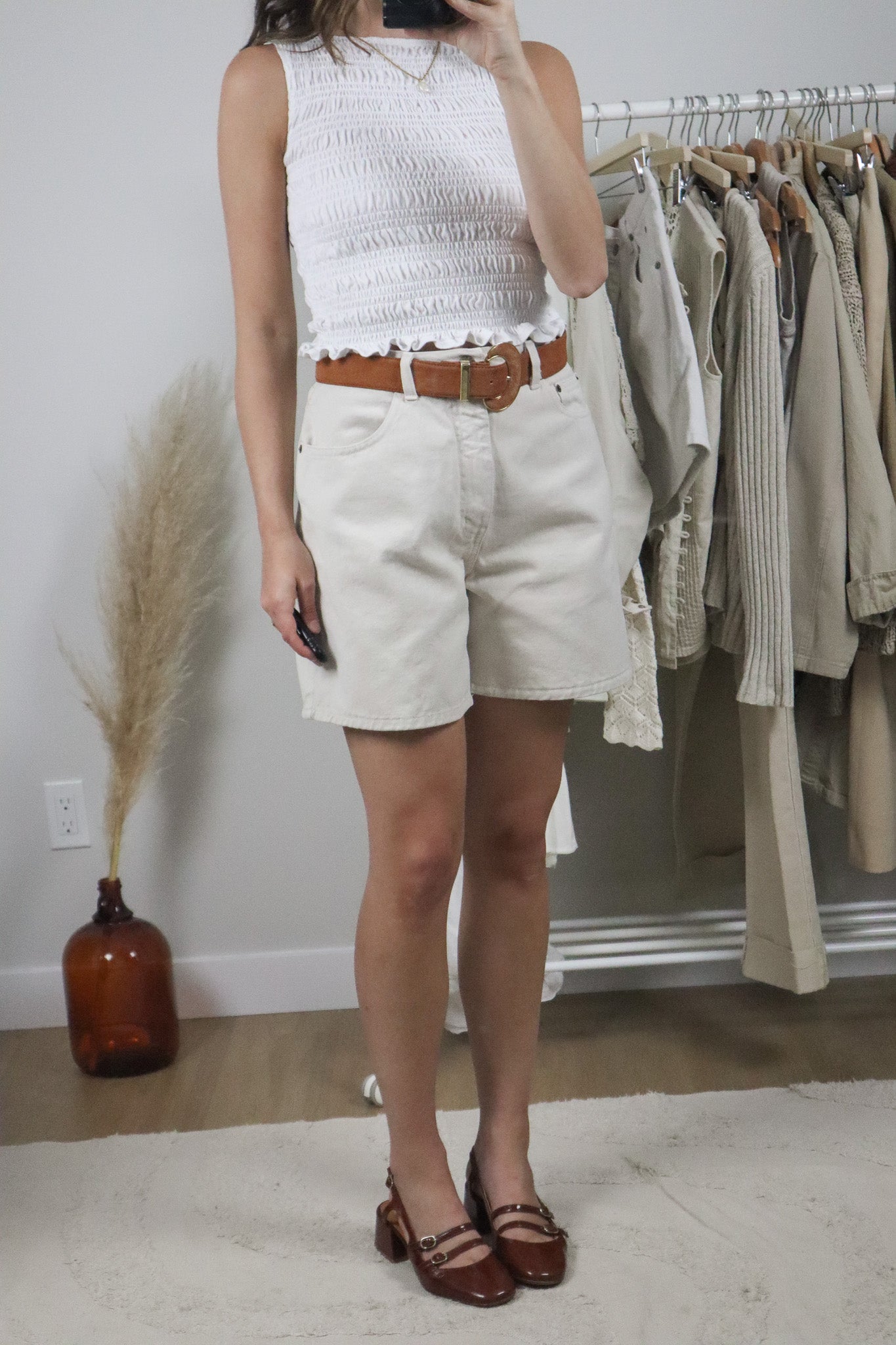 Made in Canada x Vintage x Cotton Mom Shorts (10/12)