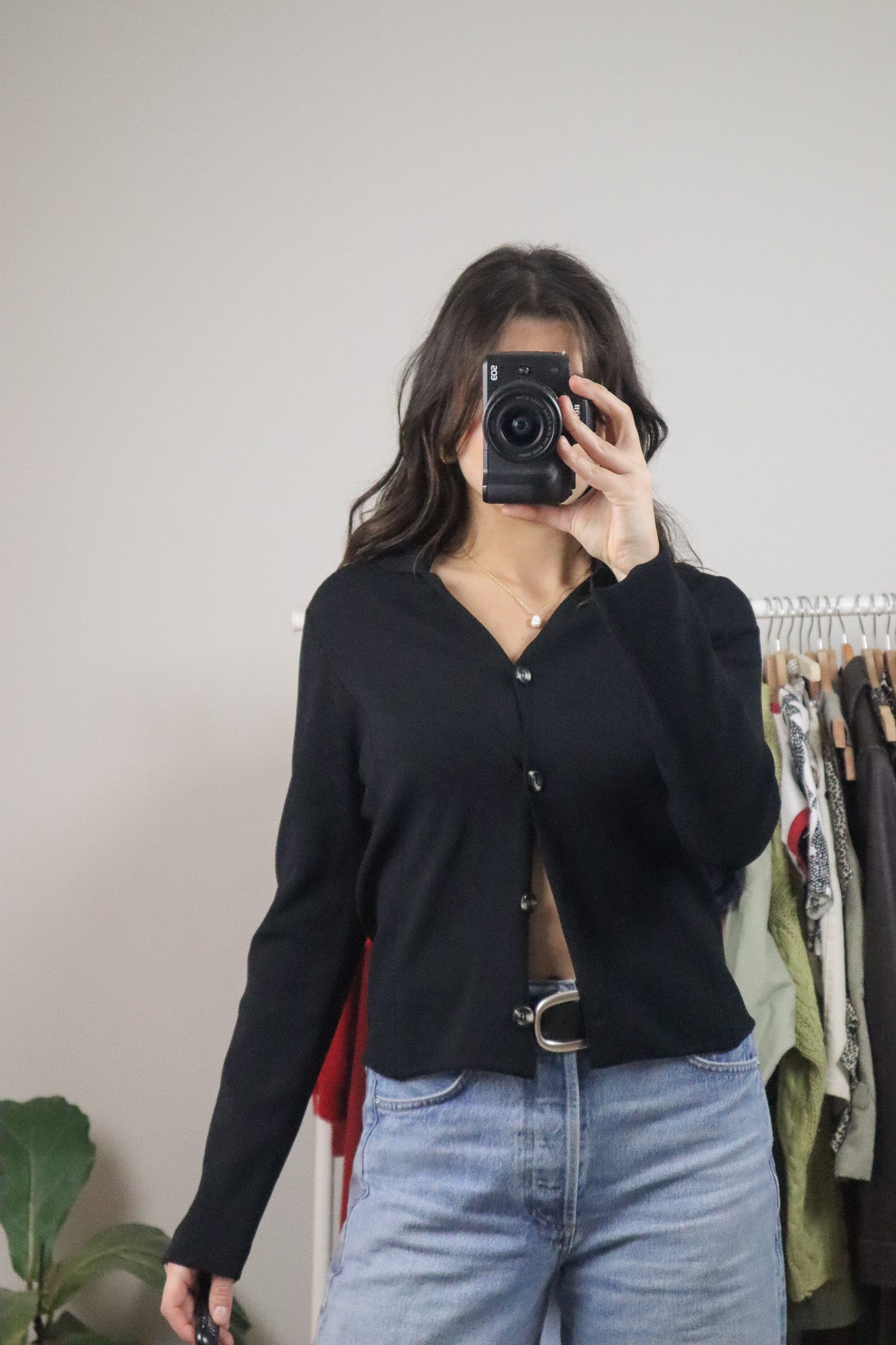 Vintage x Collared Long Sleeve Knit (S)