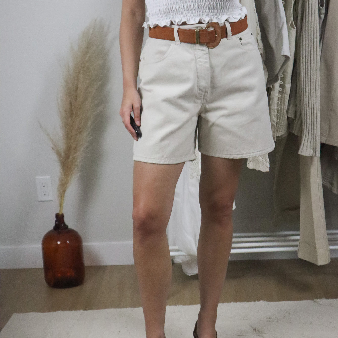 Made in Canada x Vintage x Cotton Mom Shorts (10/12)