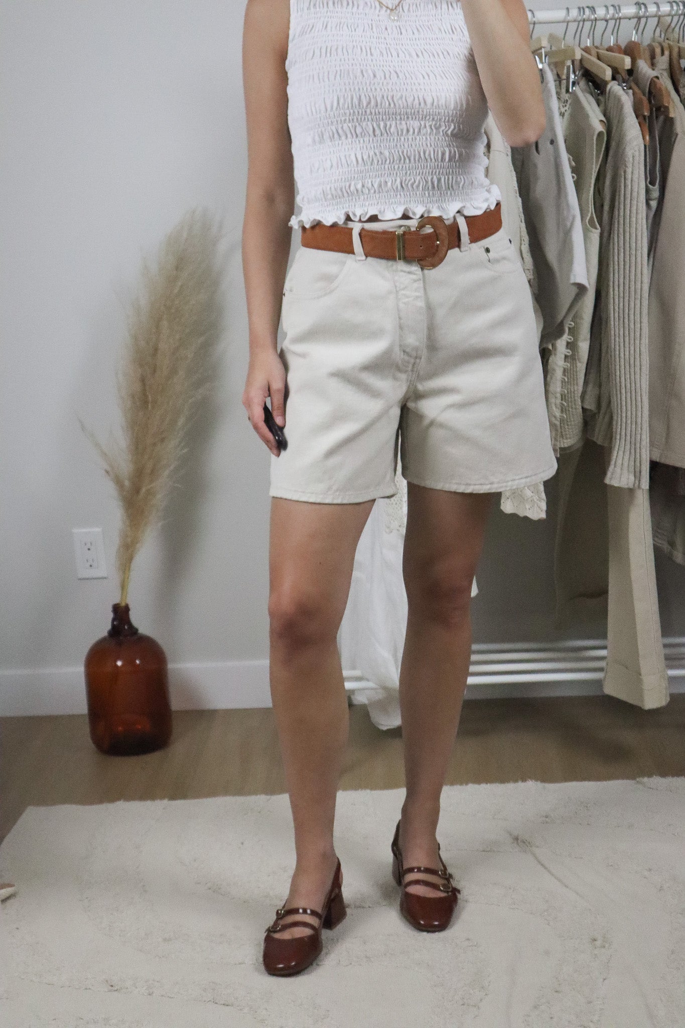 Made in Canada x Vintage x Cotton Mom Shorts (10/12)