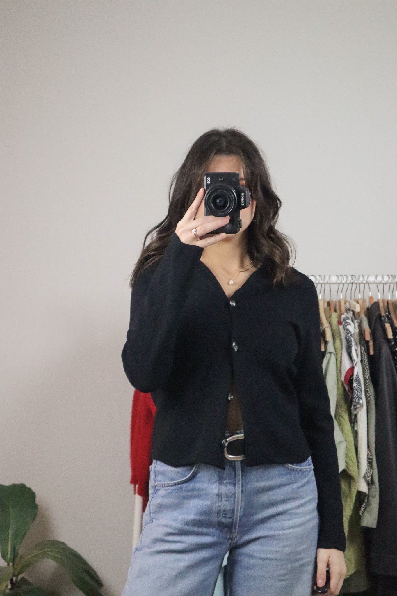 Vintage x Collared Long Sleeve Knit (S)