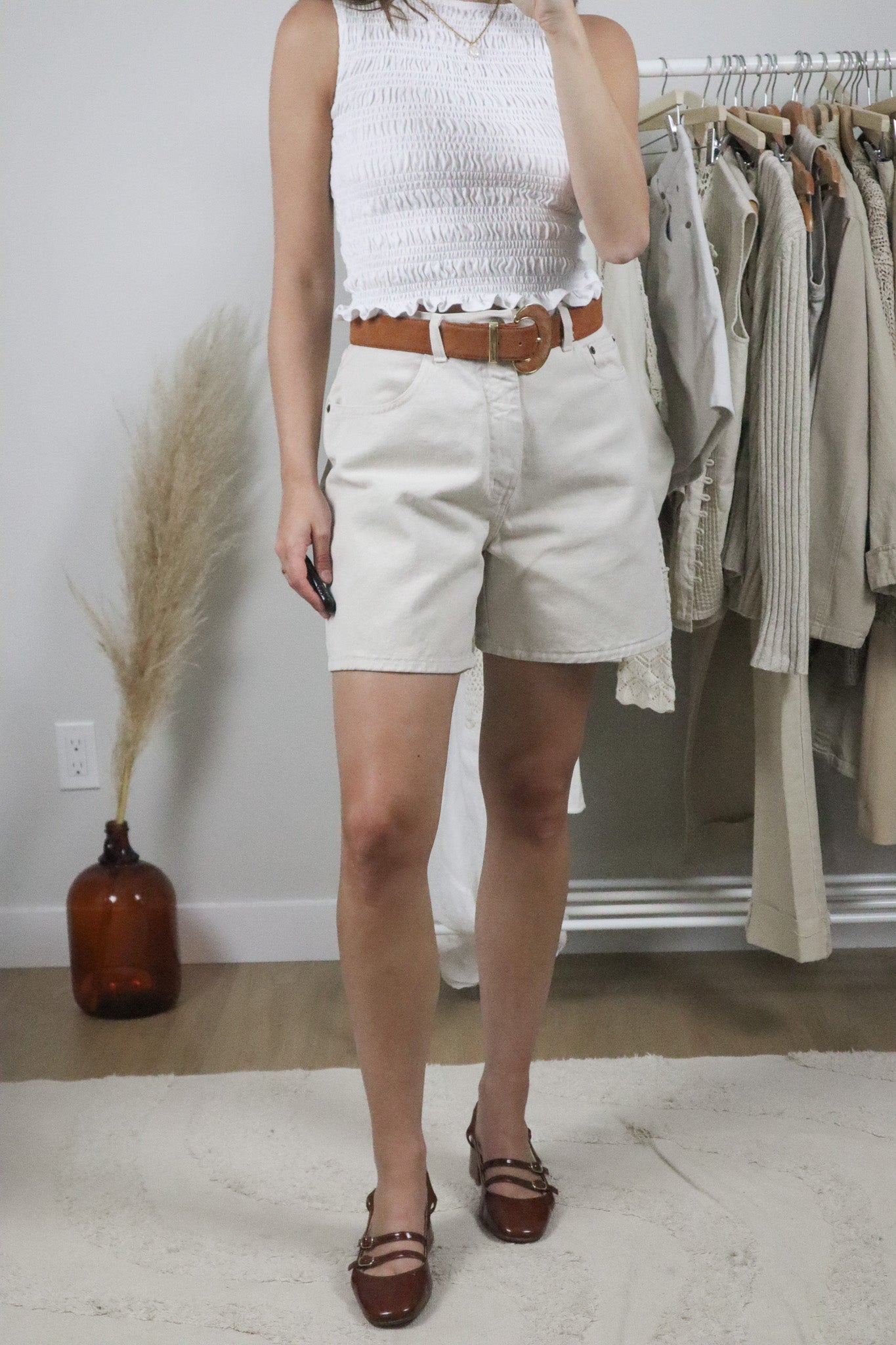 Made in Canada x Vintage x Cotton Mom Shorts (10/12)