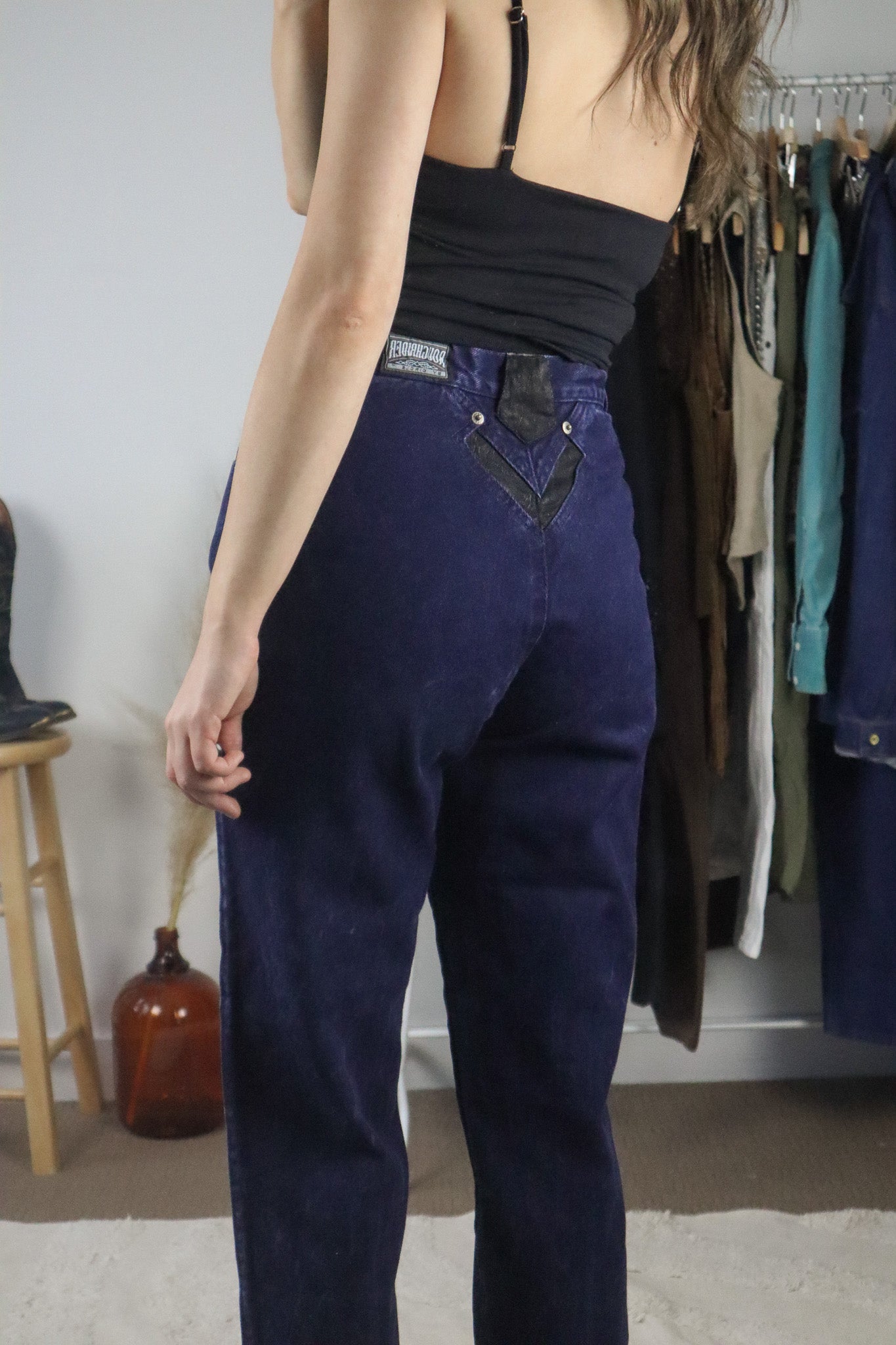 Made in USA x Vintage x Two-Tone Western Jeans (4)