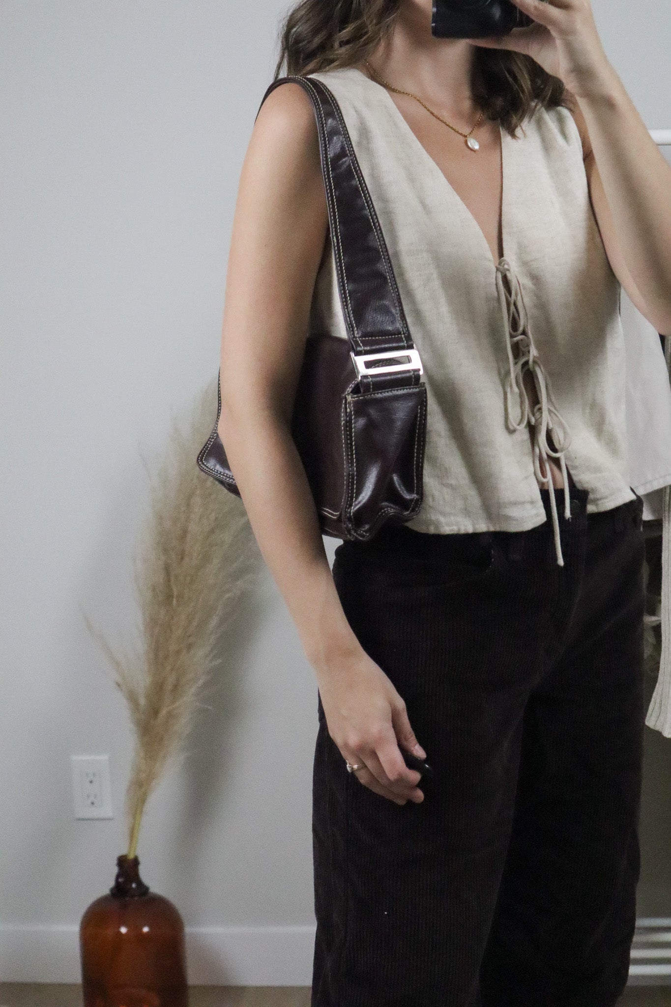 Vintage x Faux Leather Purse