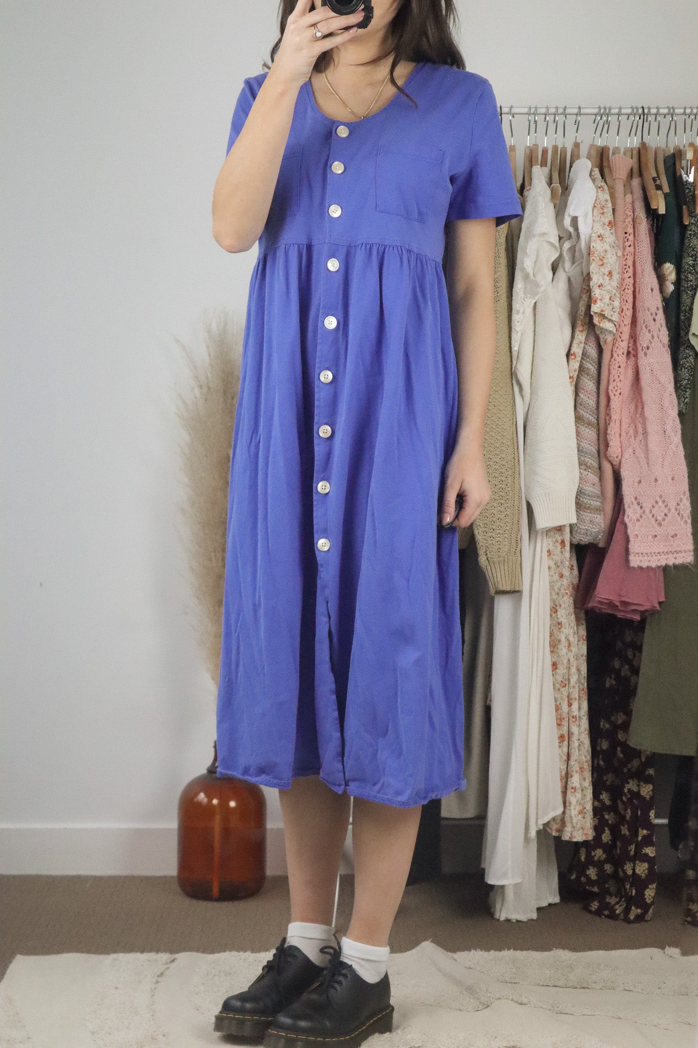 Vintage x Button Down Dress (4/6)