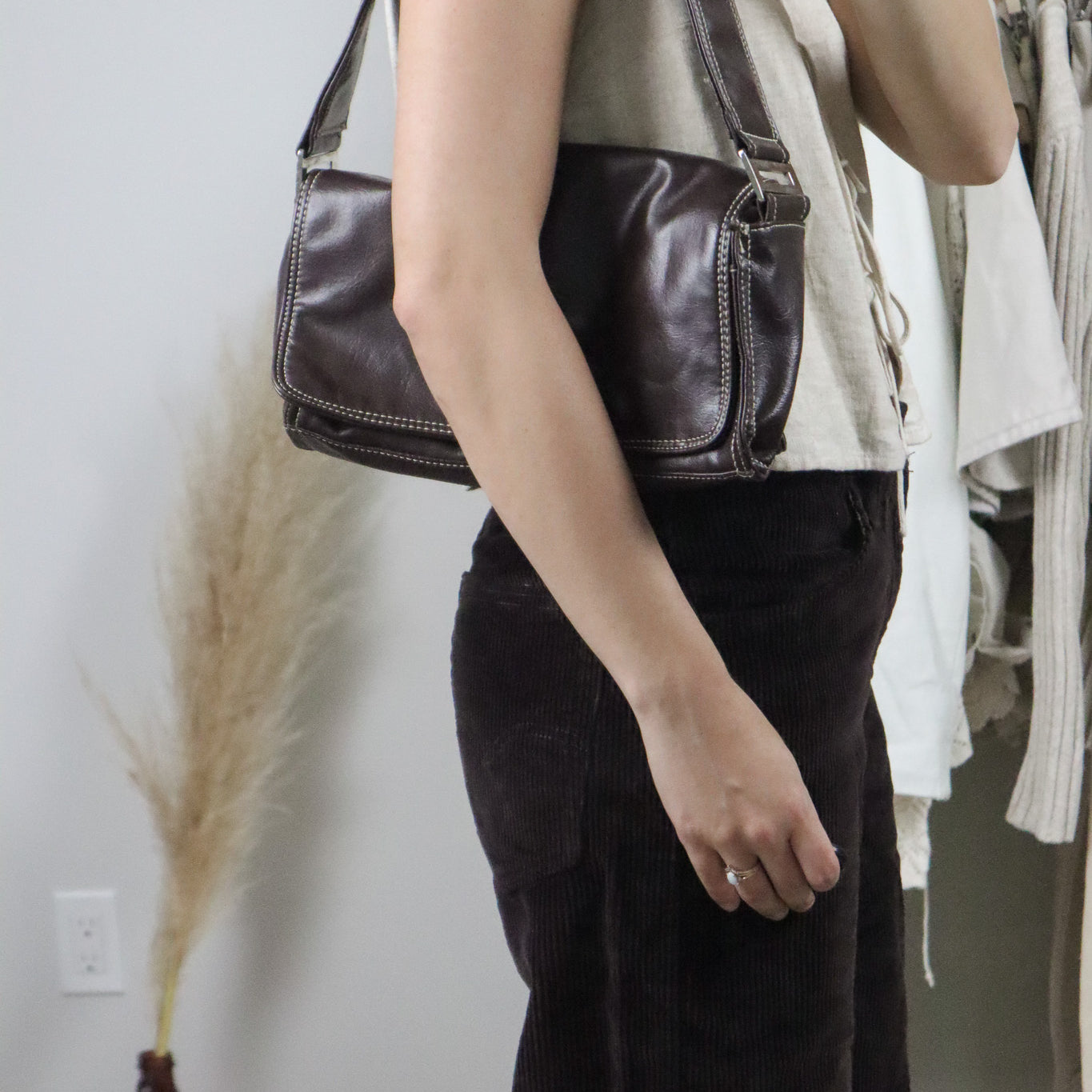 Vintage x Faux Leather Purse