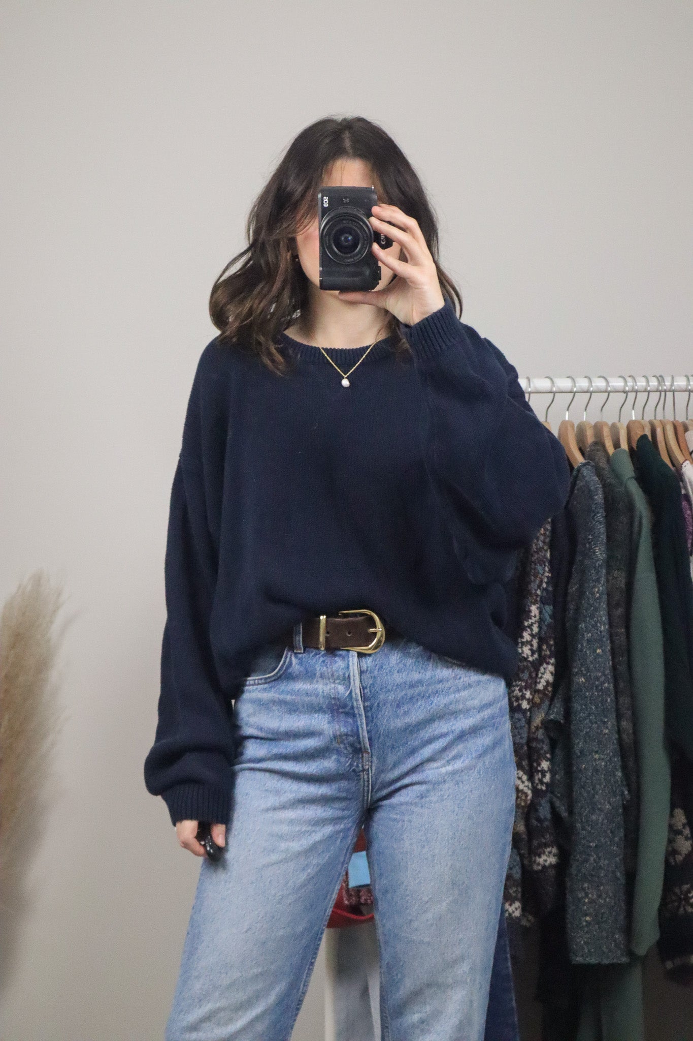 Vintage x Cotton Knit Sweater (L)