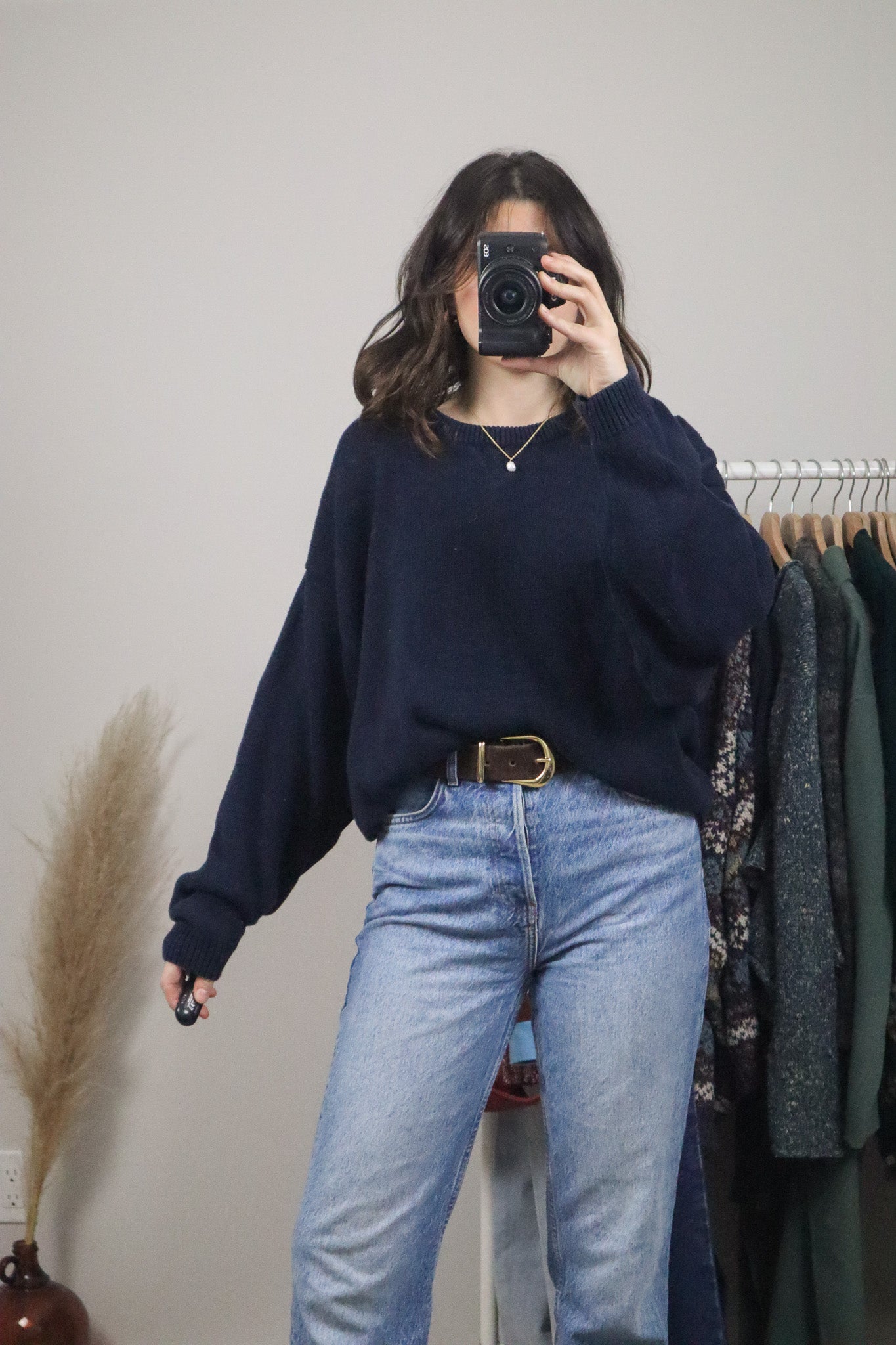 Vintage x Cotton Knit Sweater (L)