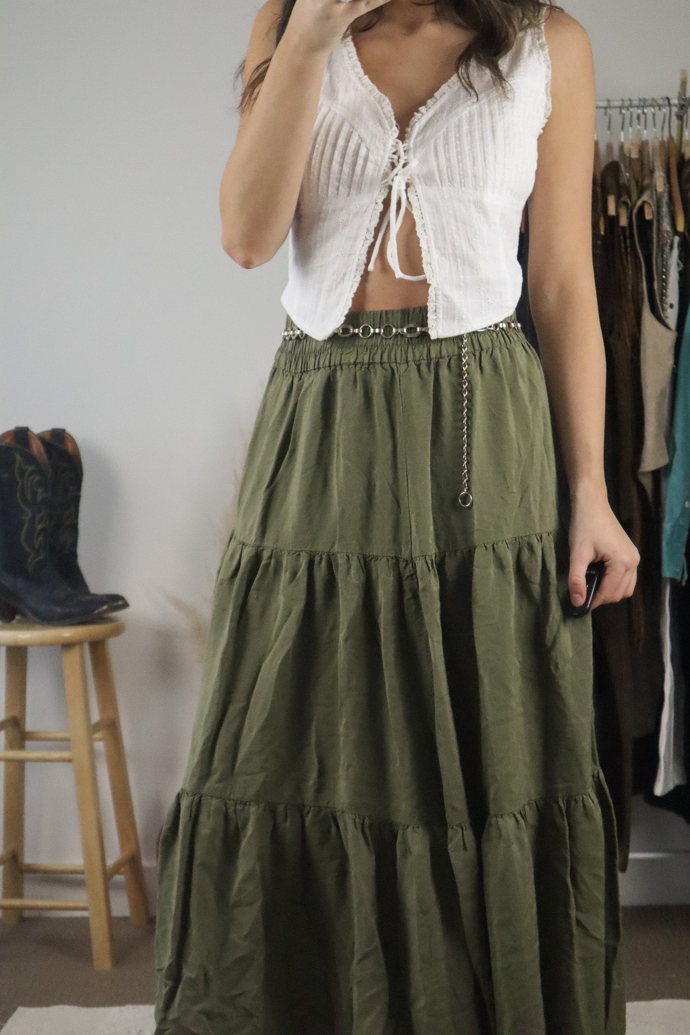Vintage x Chain Belt (S/M)