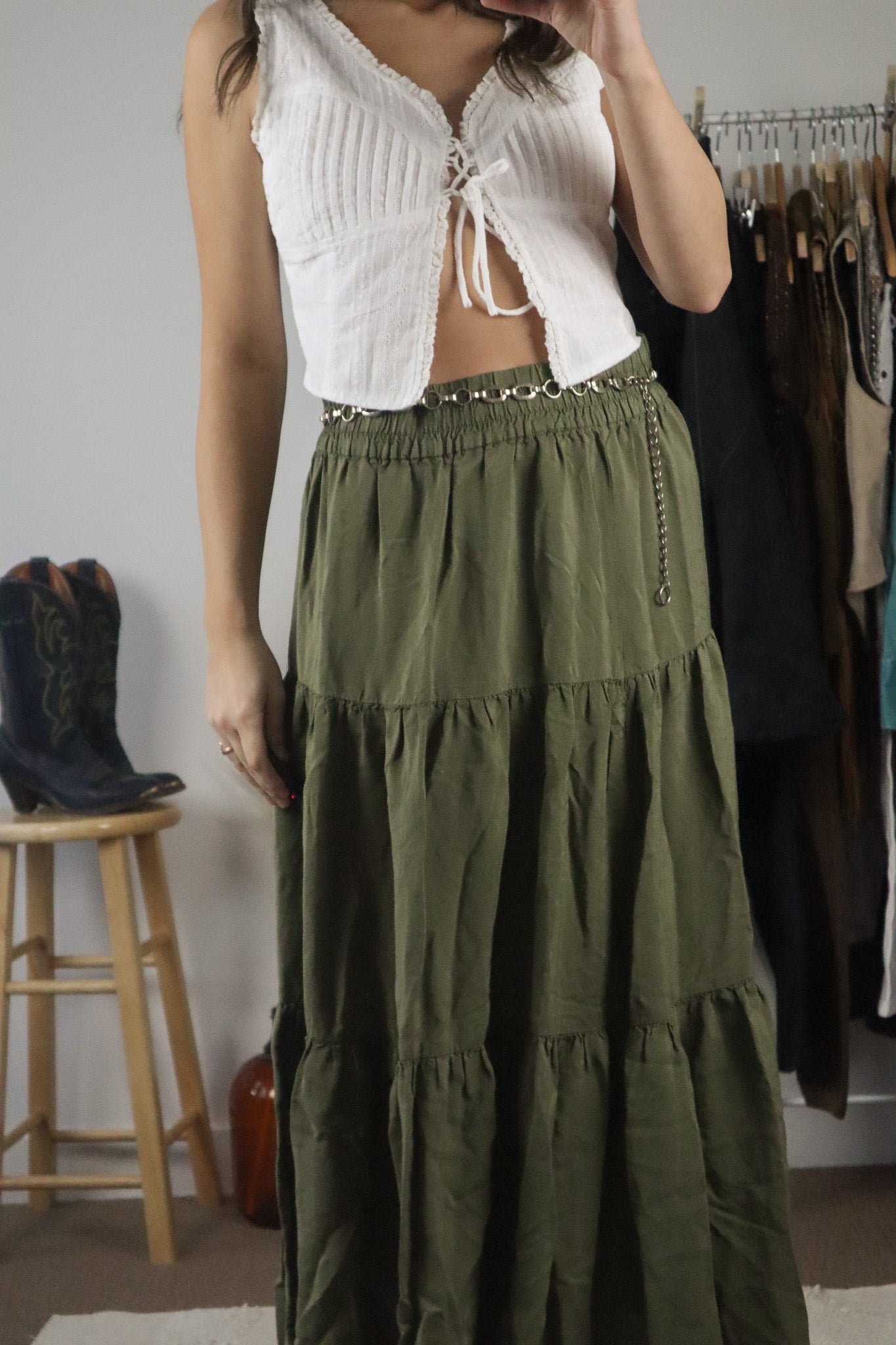 Vintage x Chain Belt (S/M)