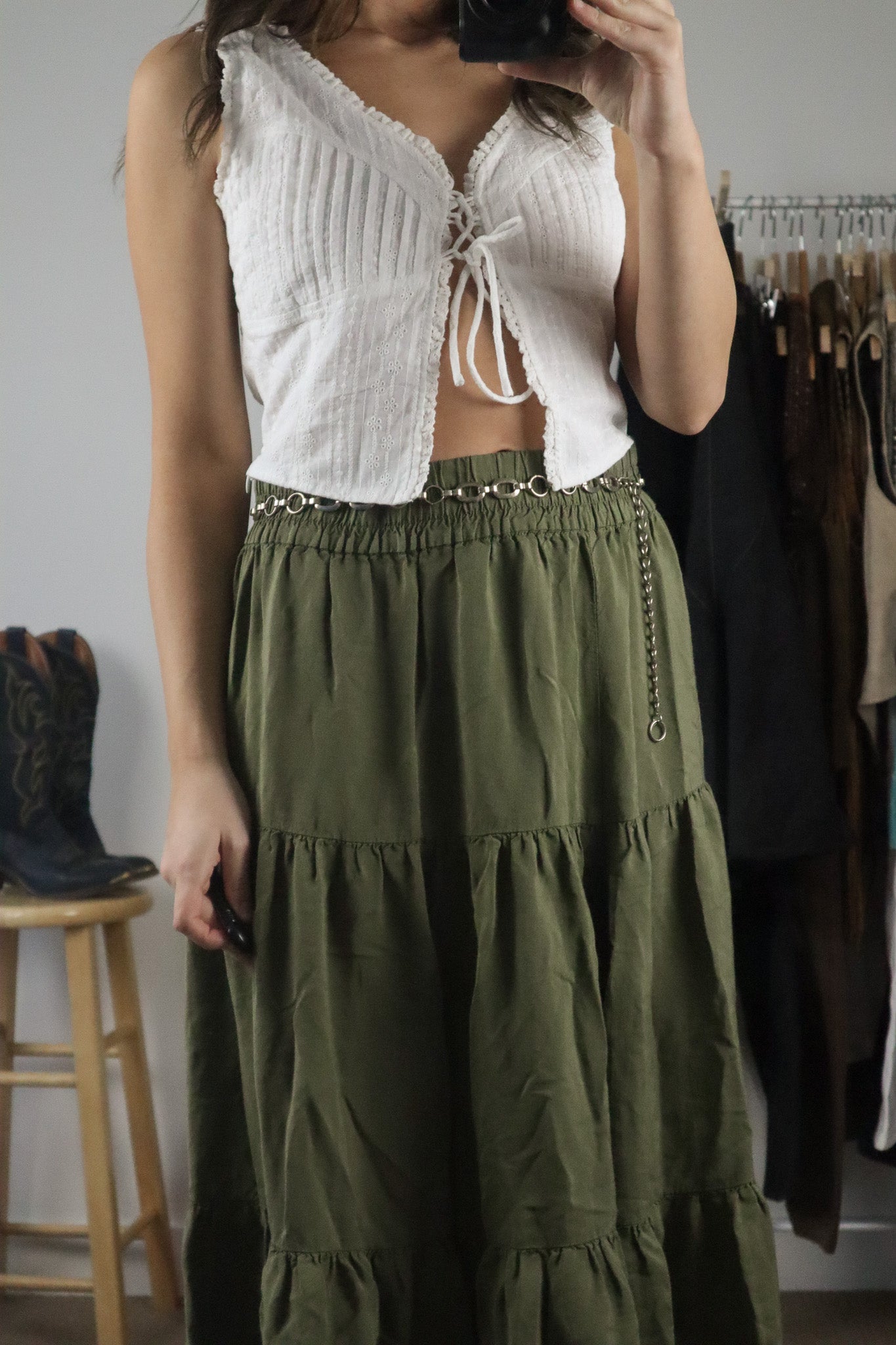 Vintage x Chain Belt (S/M)