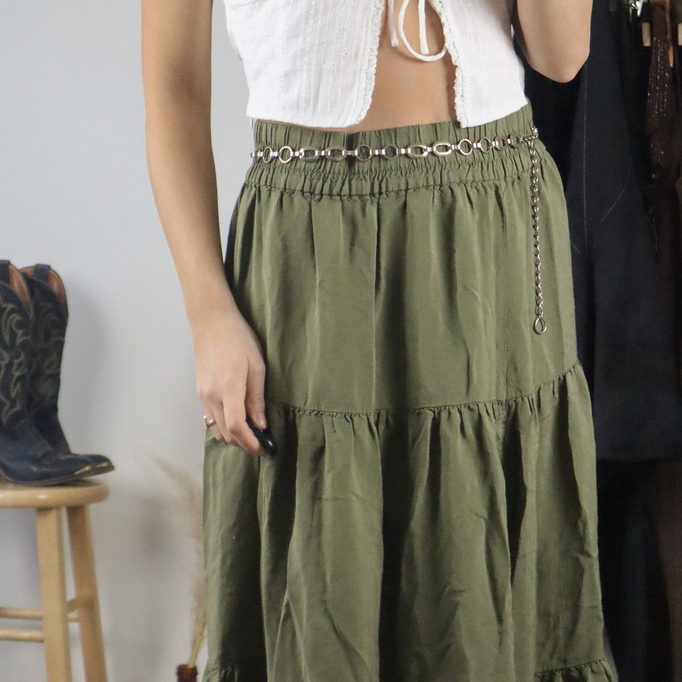 Vintage x Chain Belt (S/M)