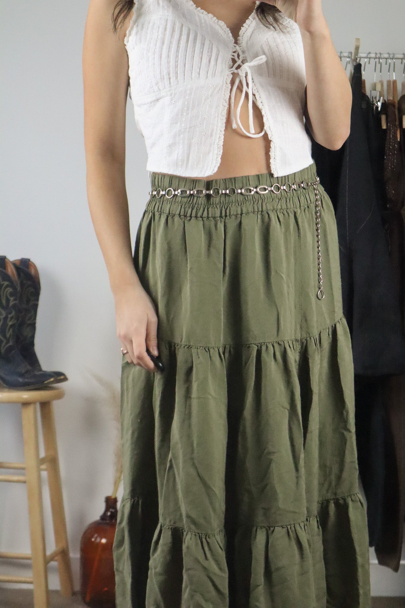 Vintage x Chain Belt (S/M)