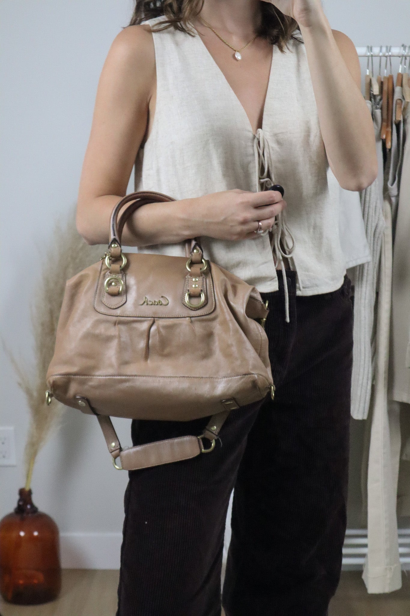 Vintage x Leather Coach Bag