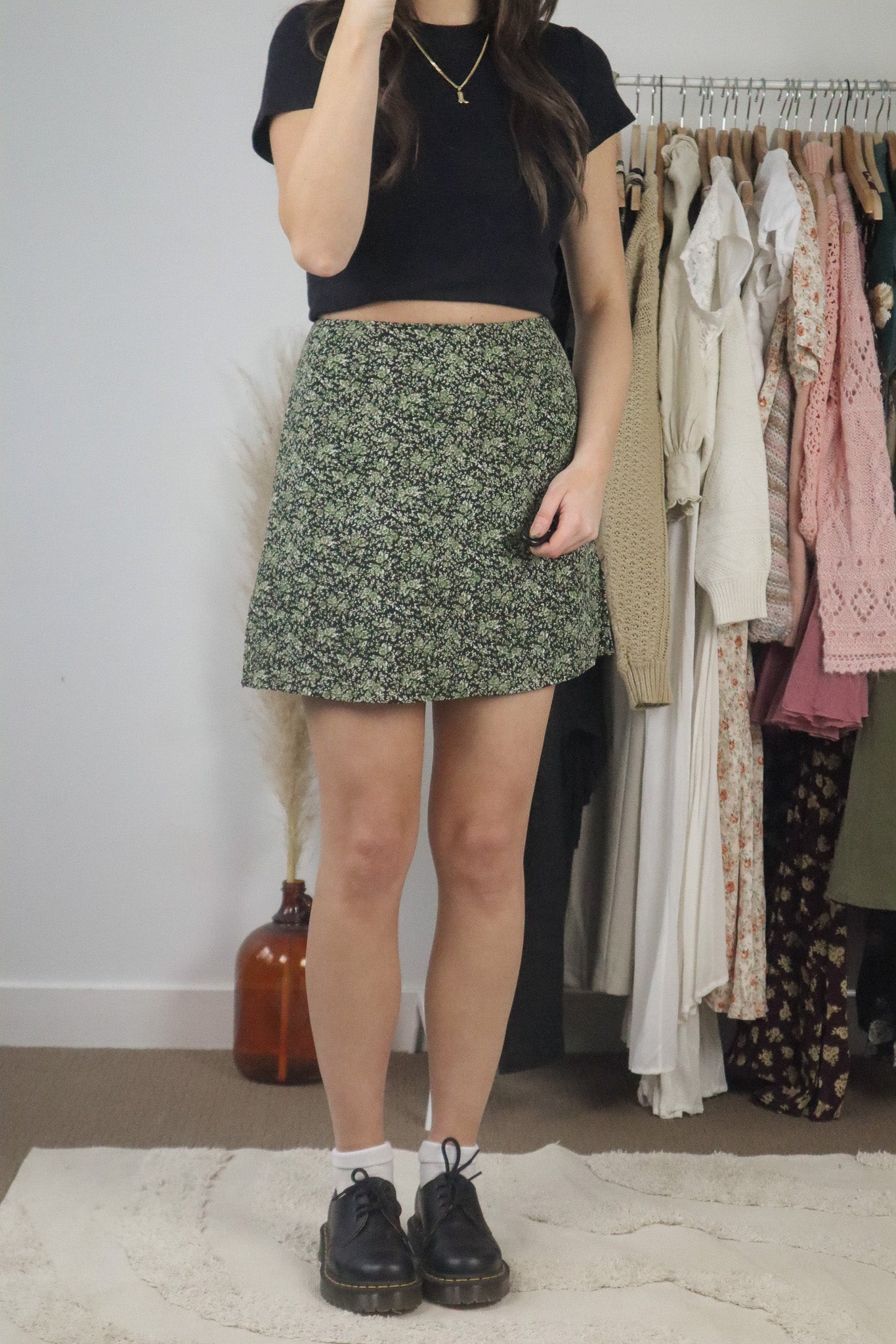 Made in Canada x Vintage x Floral Mini Skort (8)