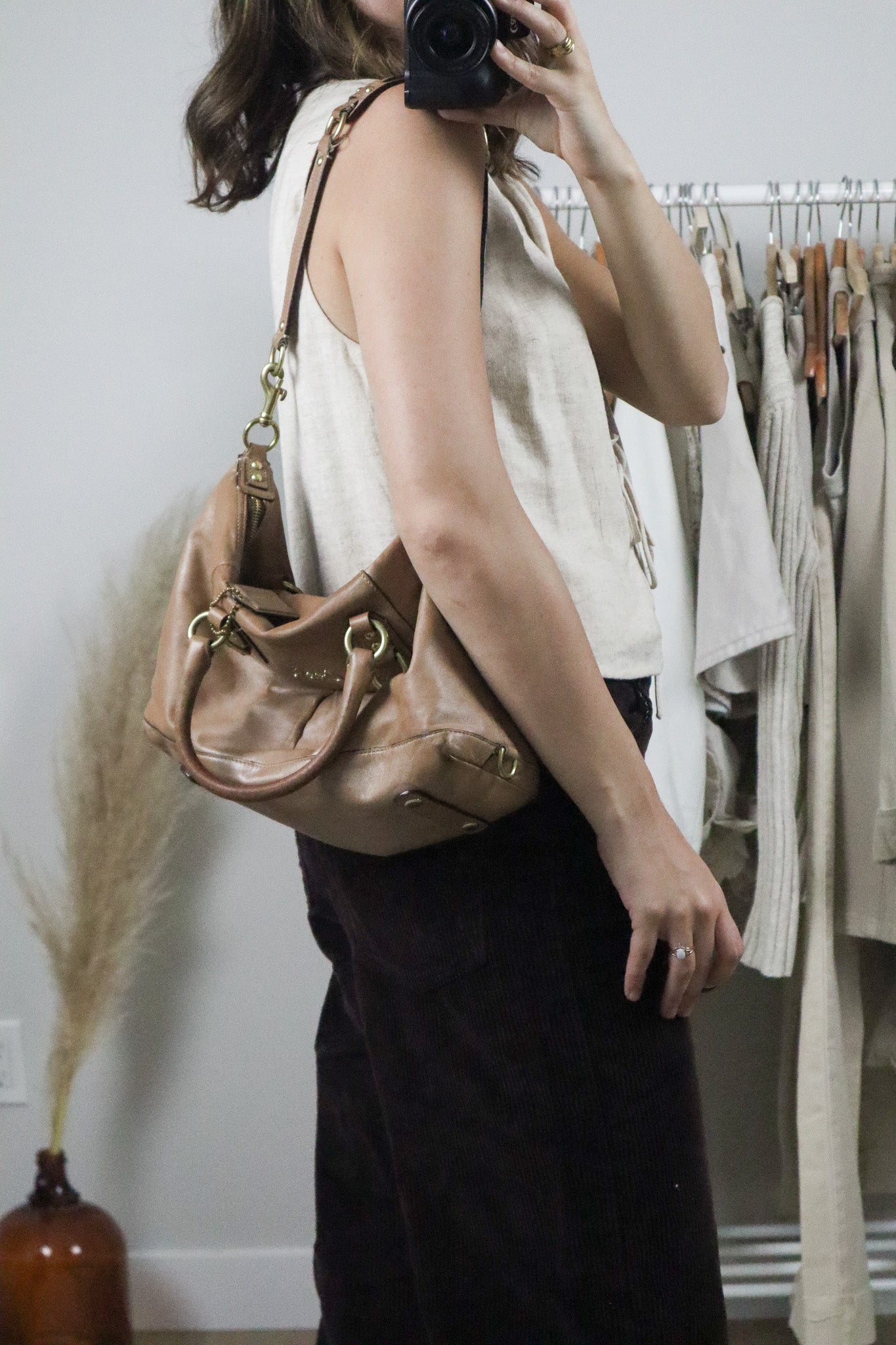 Vintage x Leather Coach Bag