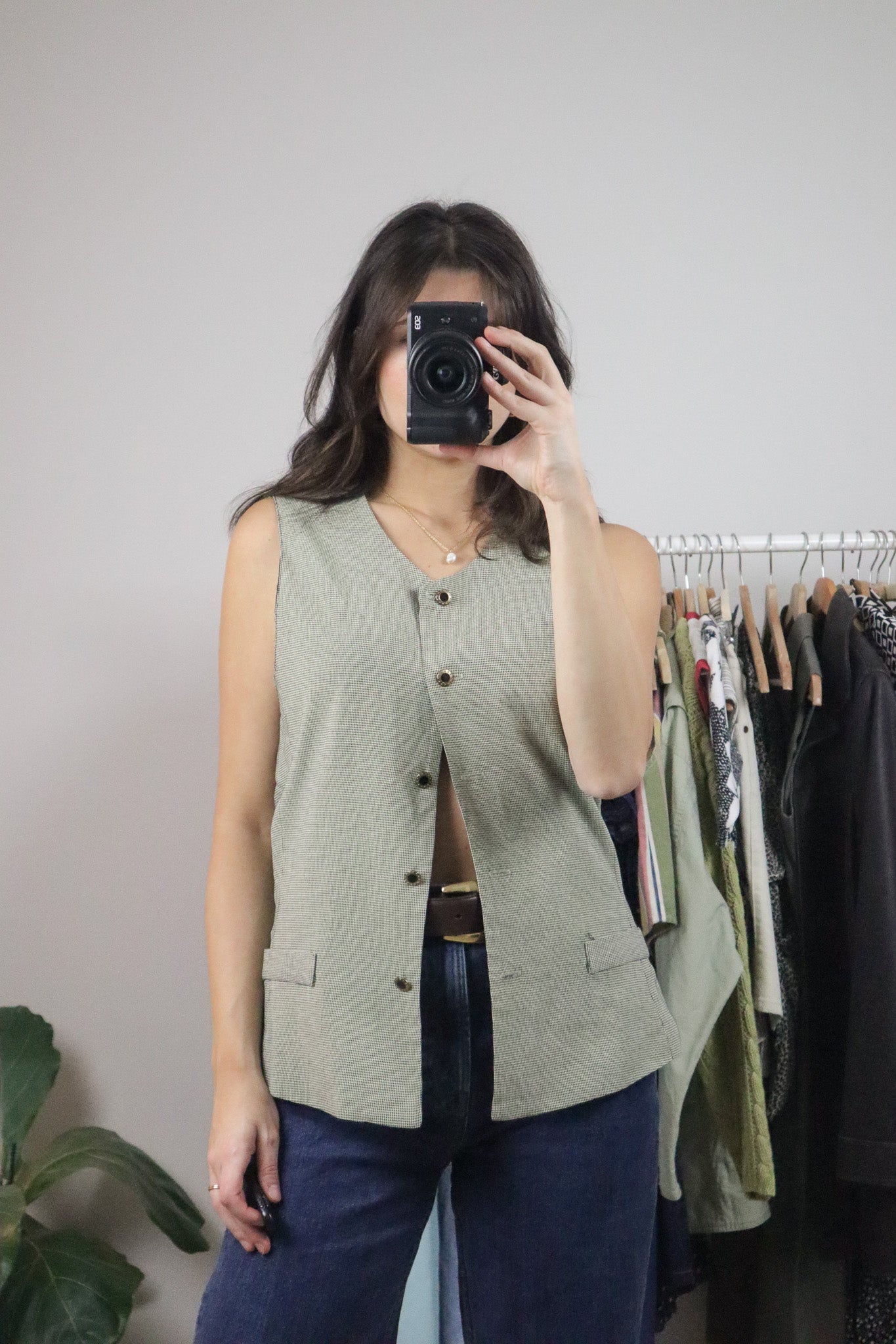 Vintage x Houndstooth Vest (8/10)
