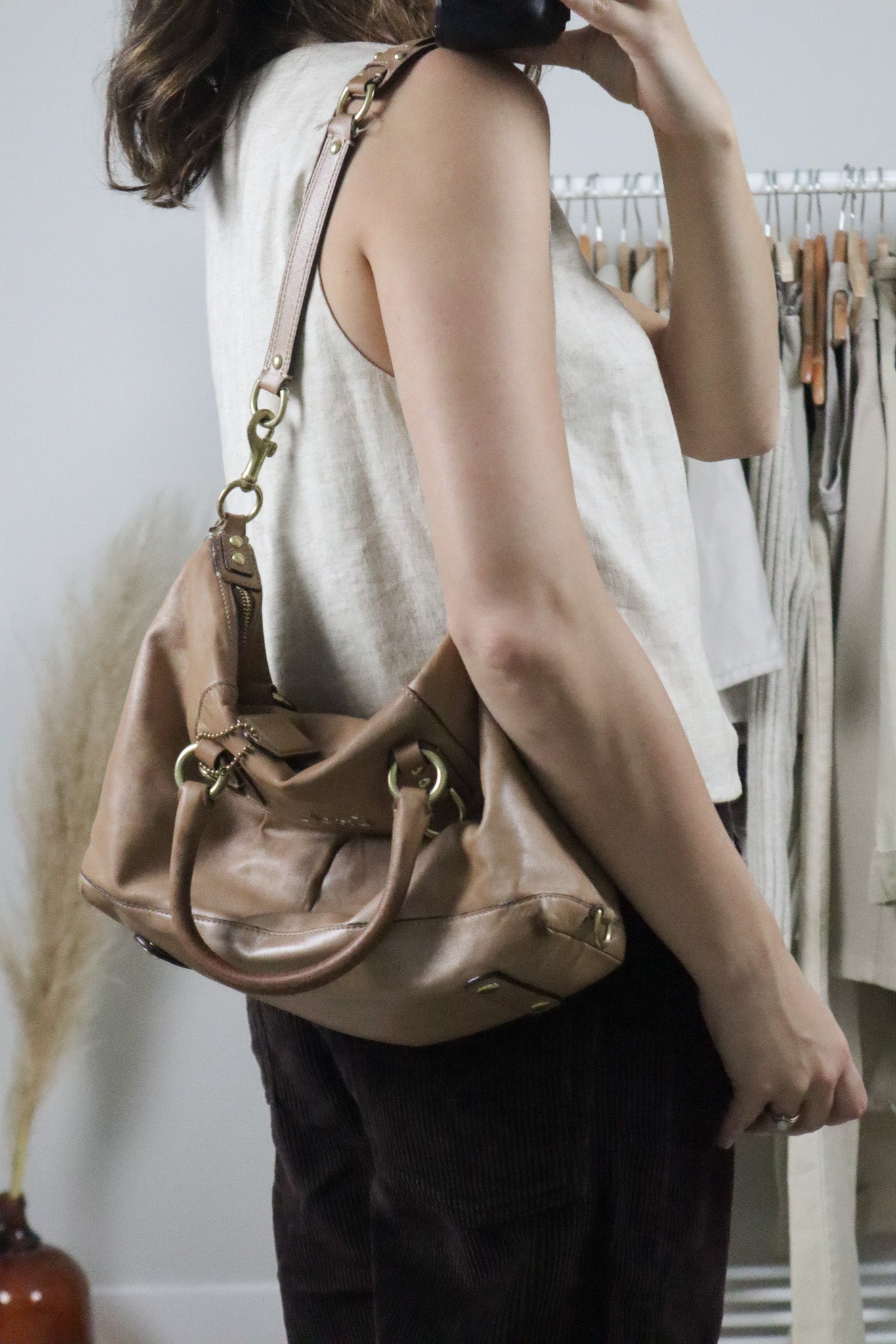 Vintage x Leather Coach Bag