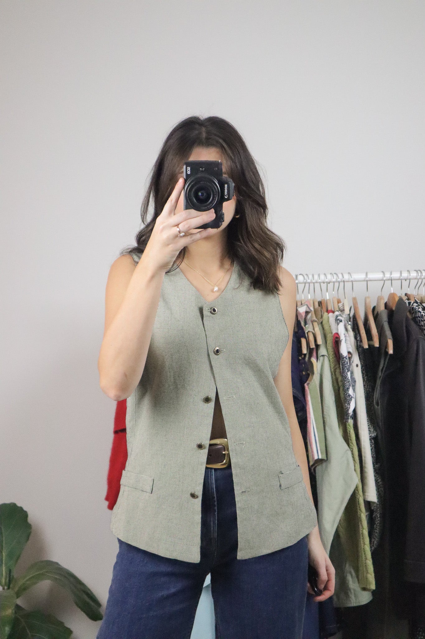 Vintage x Houndstooth Vest (8/10)