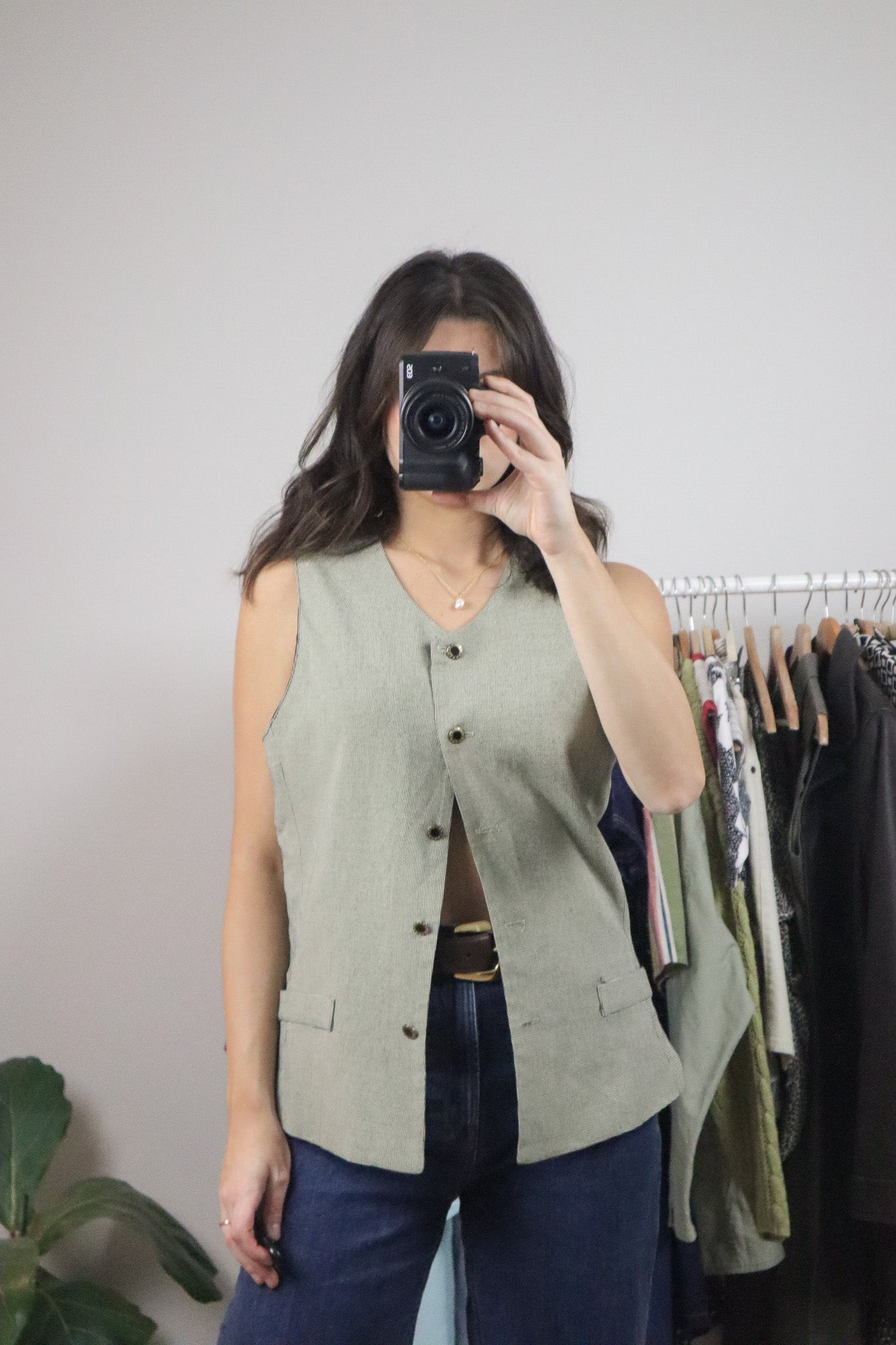 Vintage x Houndstooth Vest (8/10)