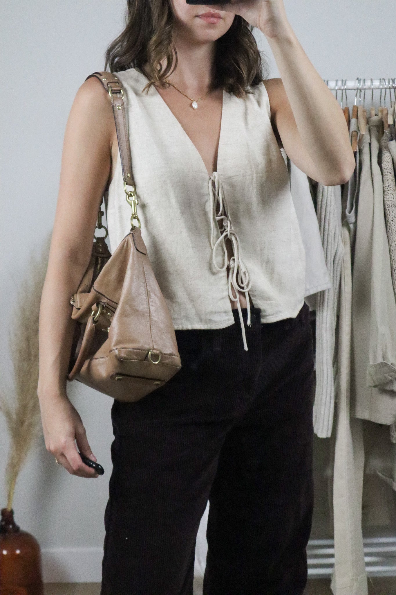 Vintage x Leather Coach Bag