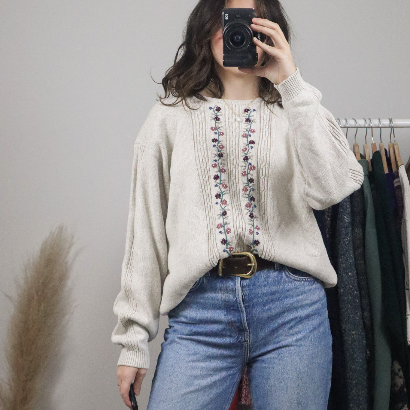 Vintage x Embroidered Knit (L/XL)