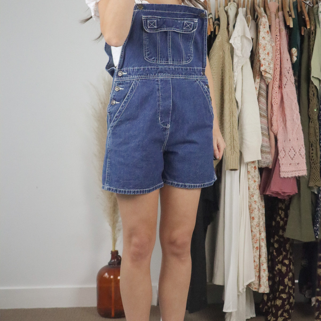 Vintage x Denim Overalls (S)