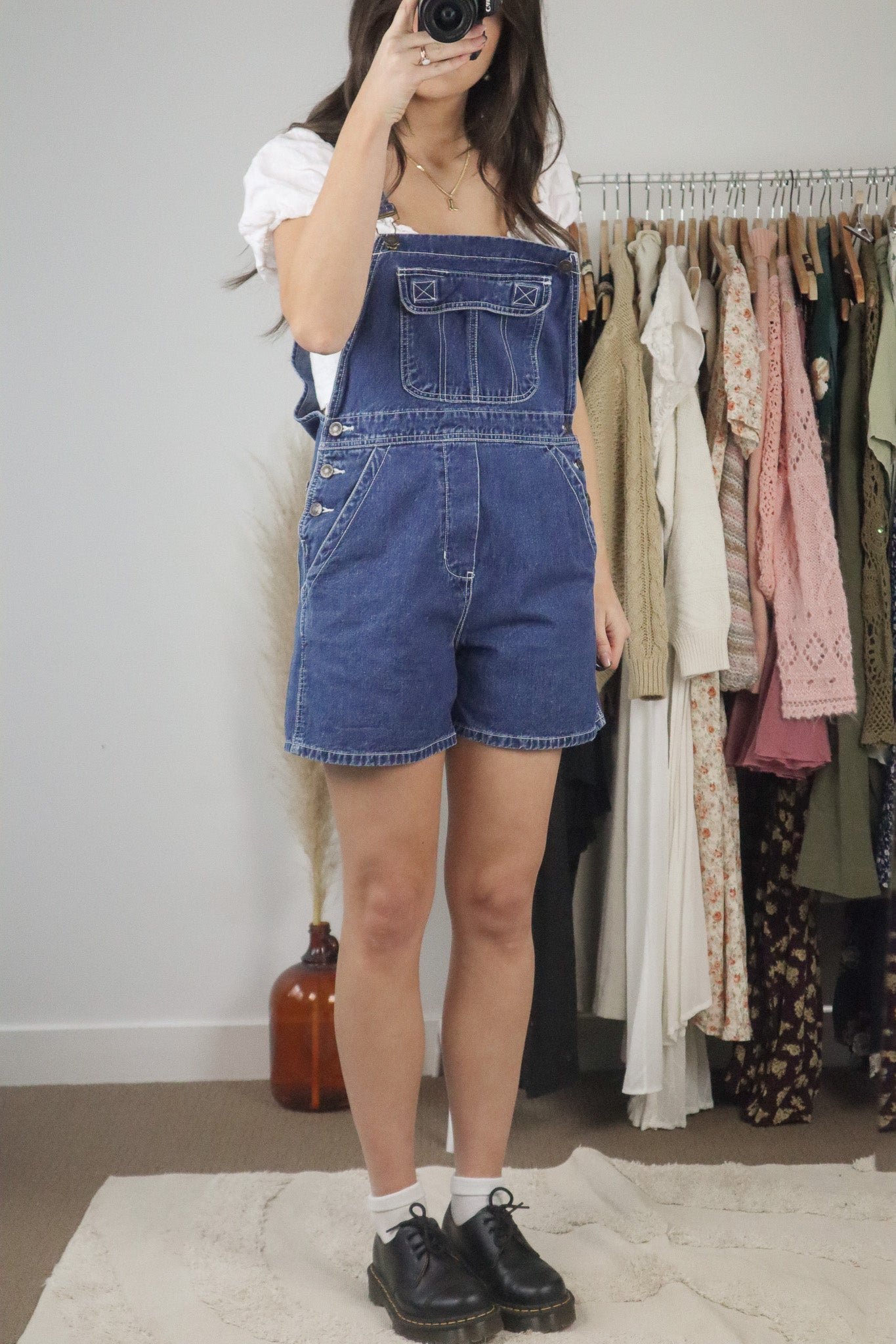 Vintage x Denim Overalls (S)