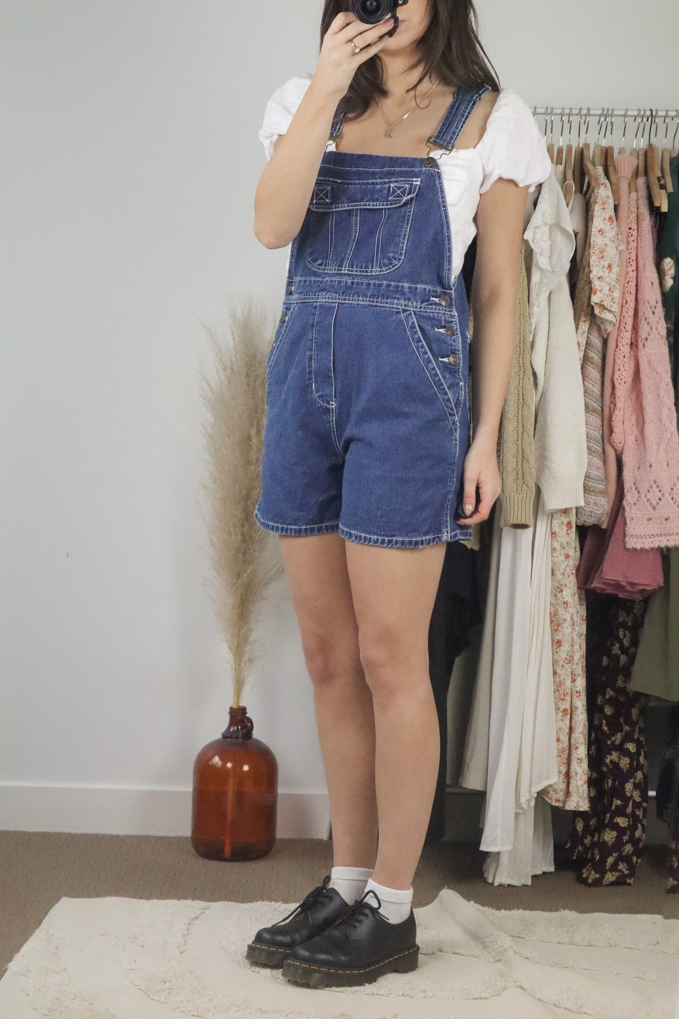 Vintage x Denim Overalls (S)