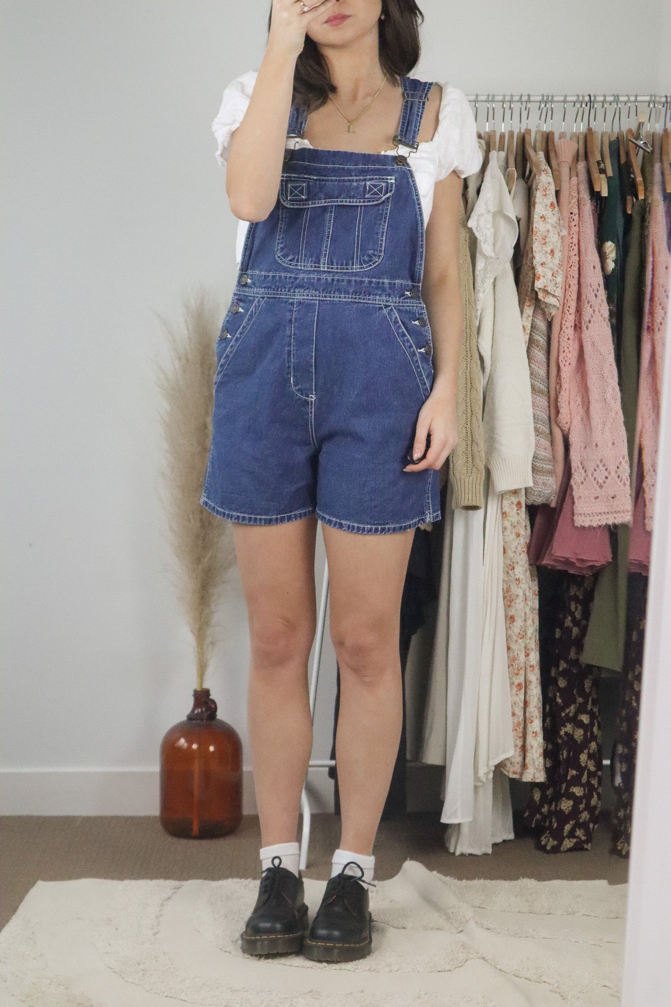 Vintage x Denim Overalls (S)