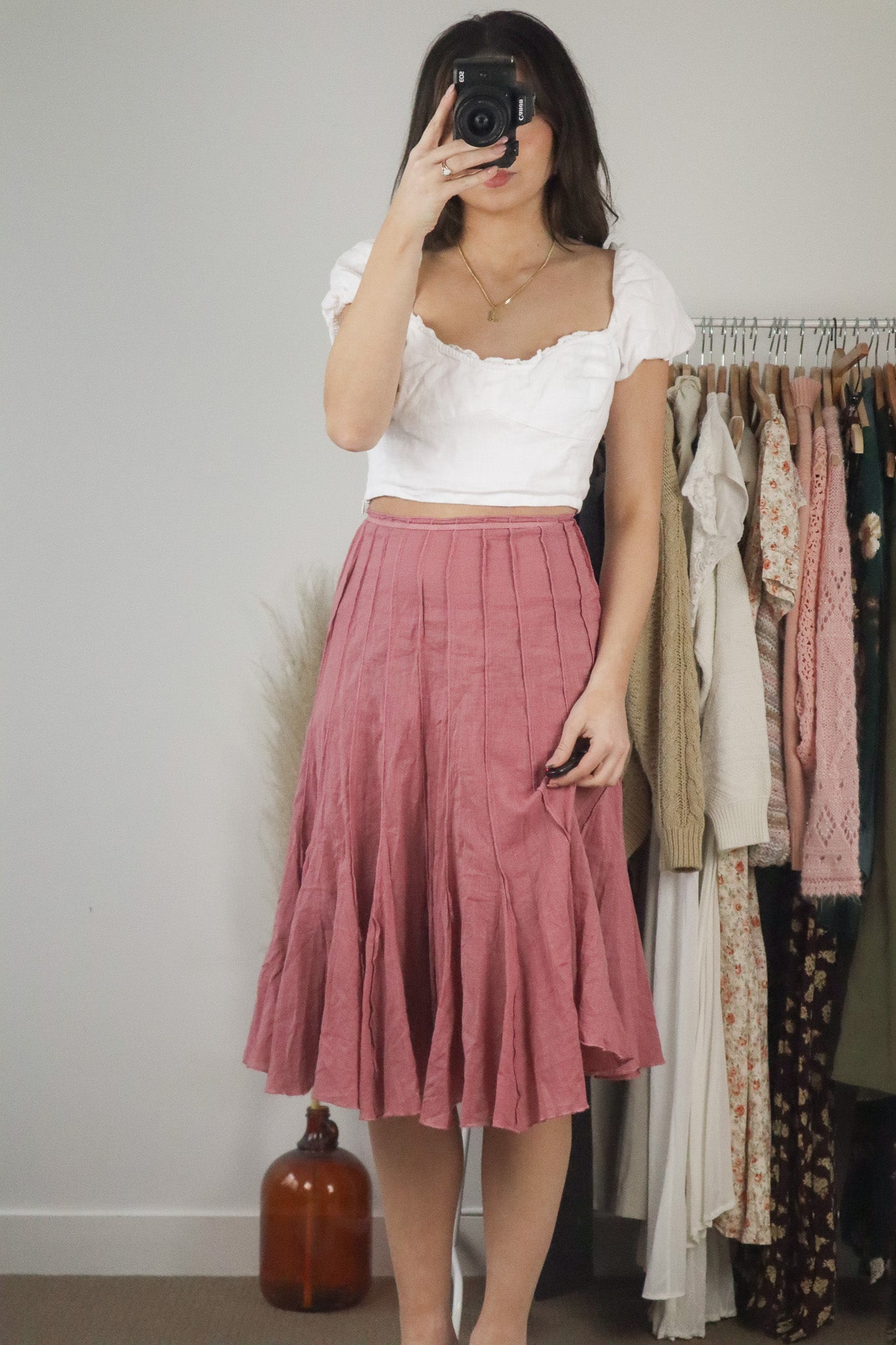 Wilfred x Linen Cropped Blouse (L)