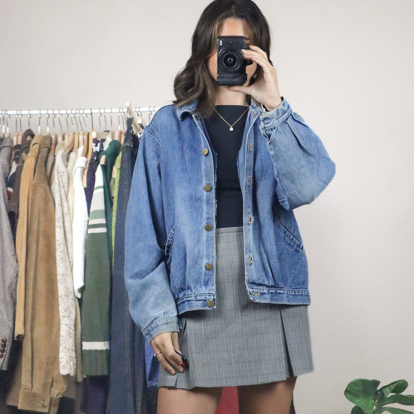 Made in USA x Vintage x 80s x Denim Bomber (M)