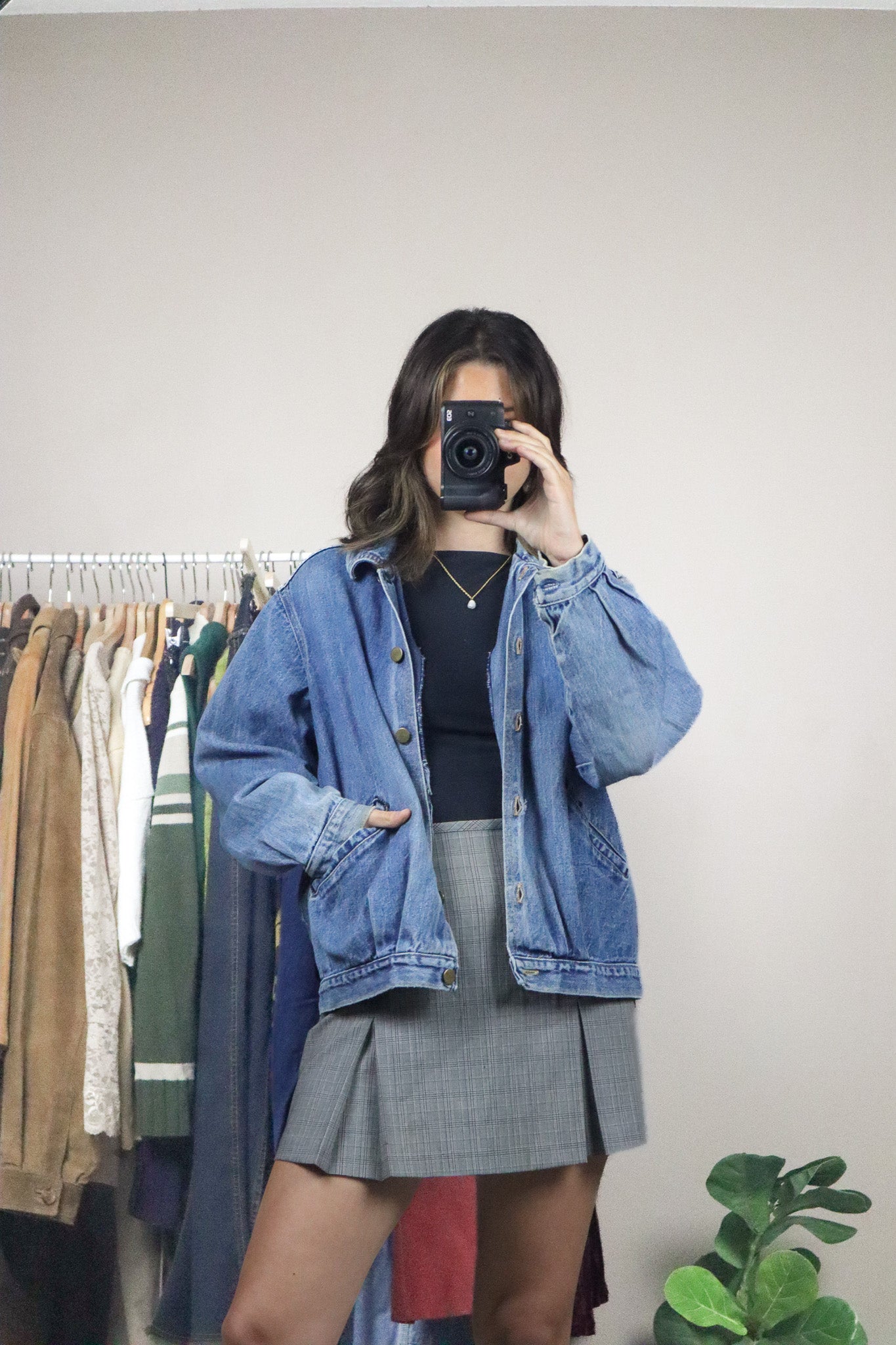 Made in USA x Vintage x 80s x Denim Bomber (M)