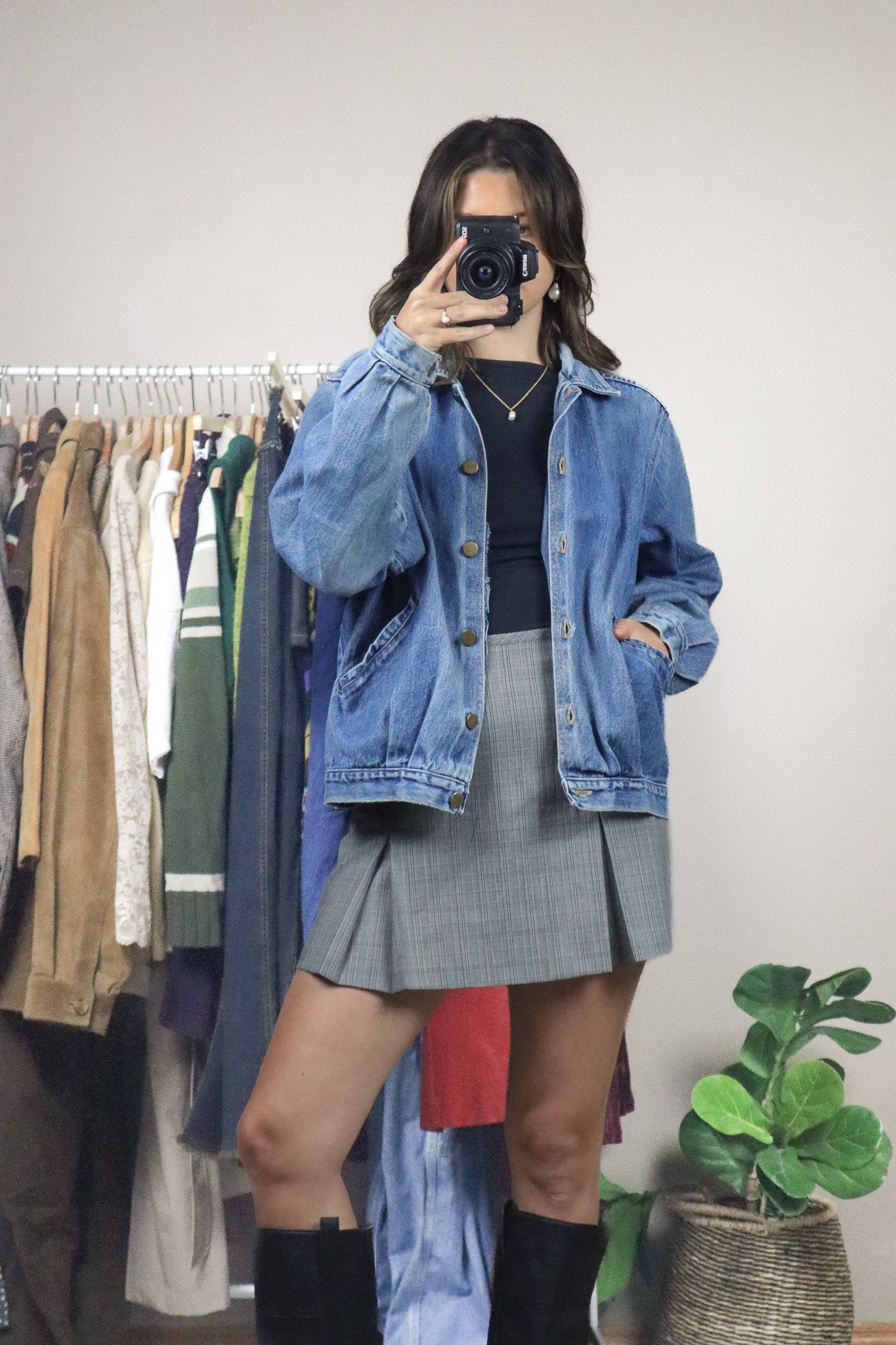 Made in USA x Vintage x 80s x Denim Bomber (M)