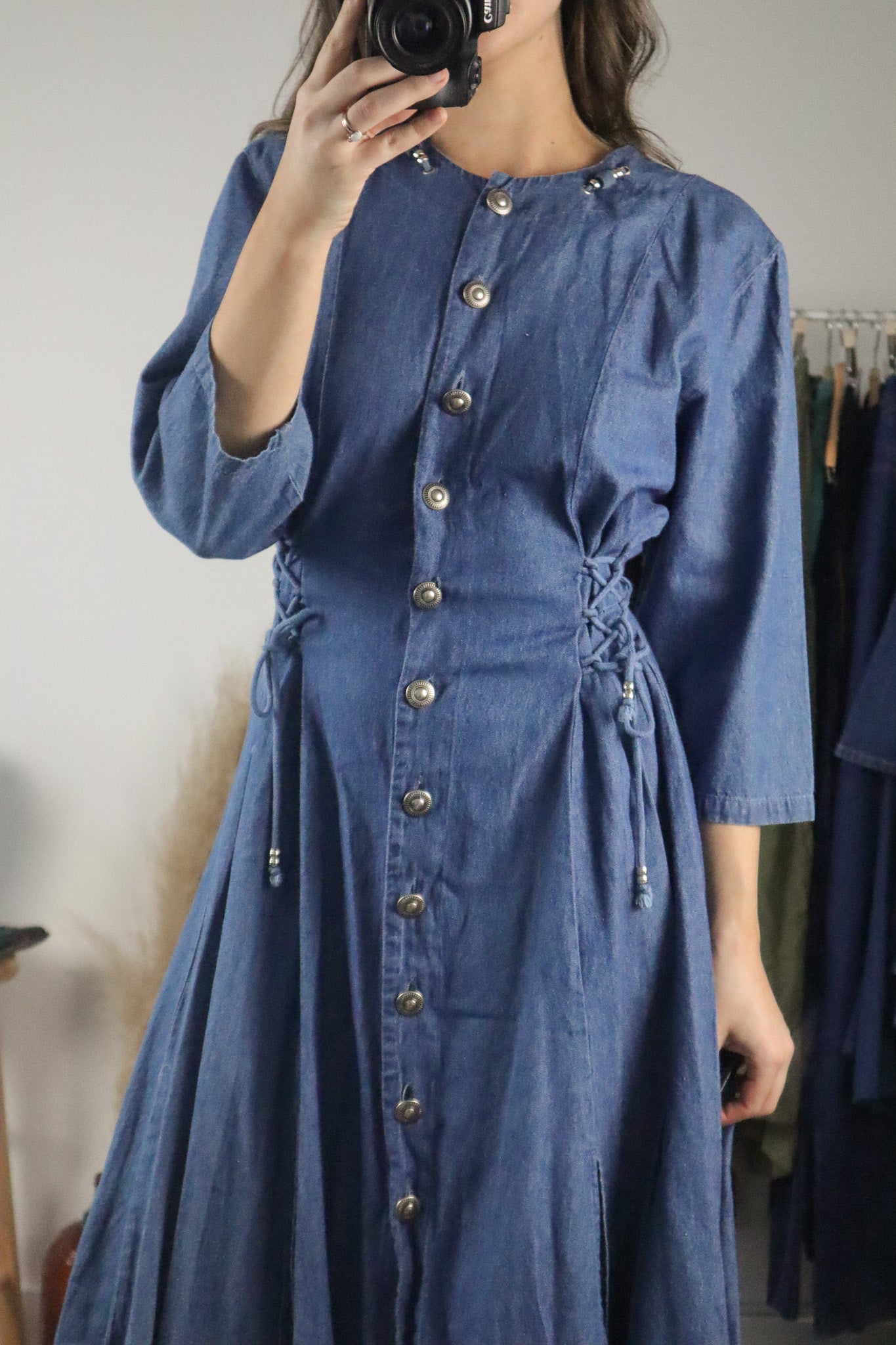 Vintage x Denim Dress (M)