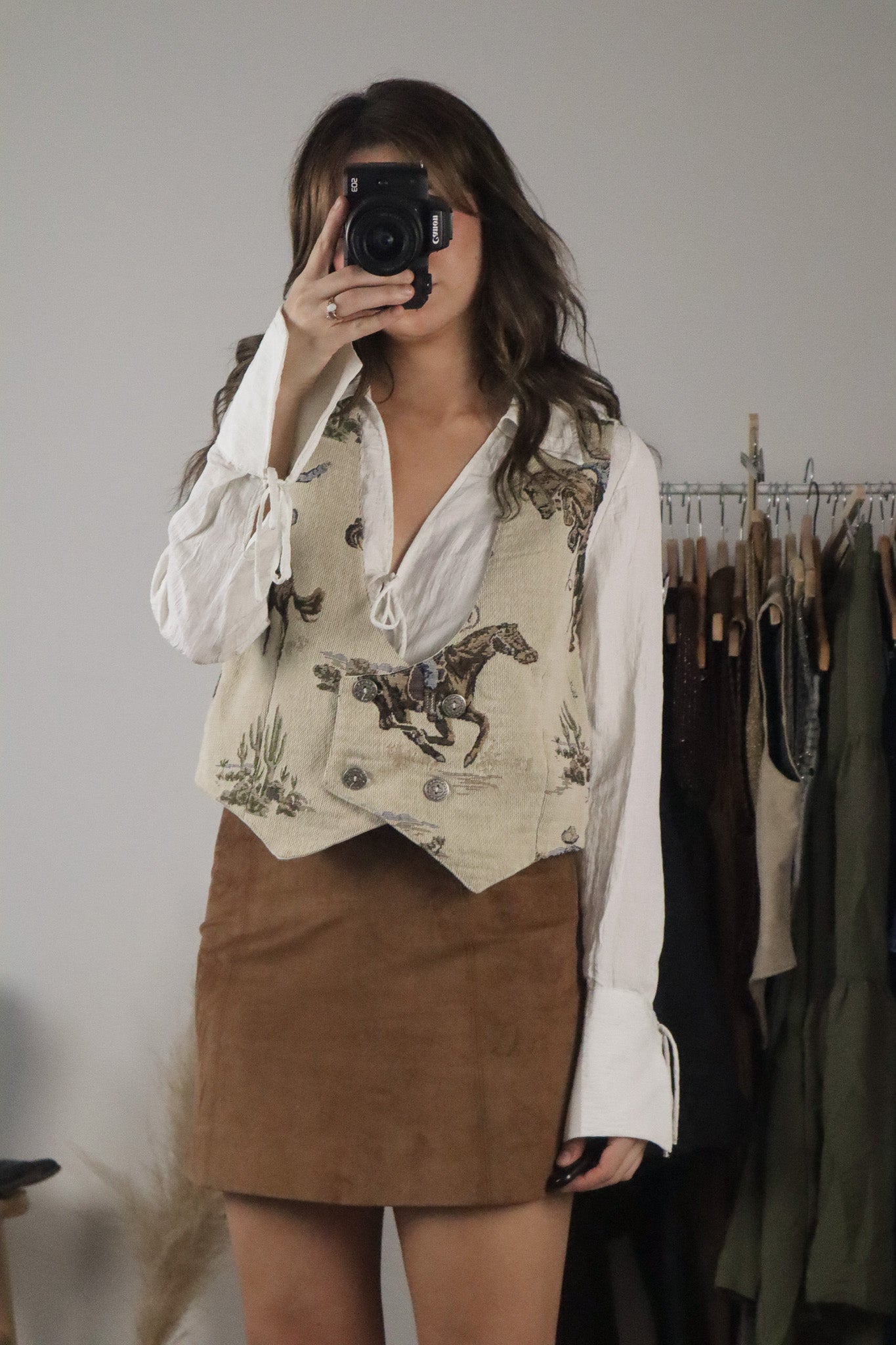 Vintage x Graphic Tapestry Vest (M)