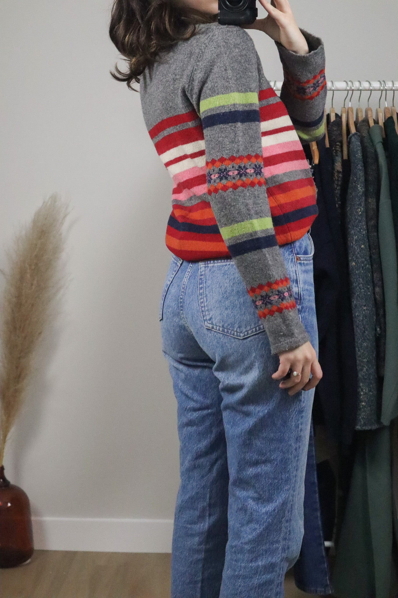 Vintage x Lambswool Blend Zip Up (S/M)