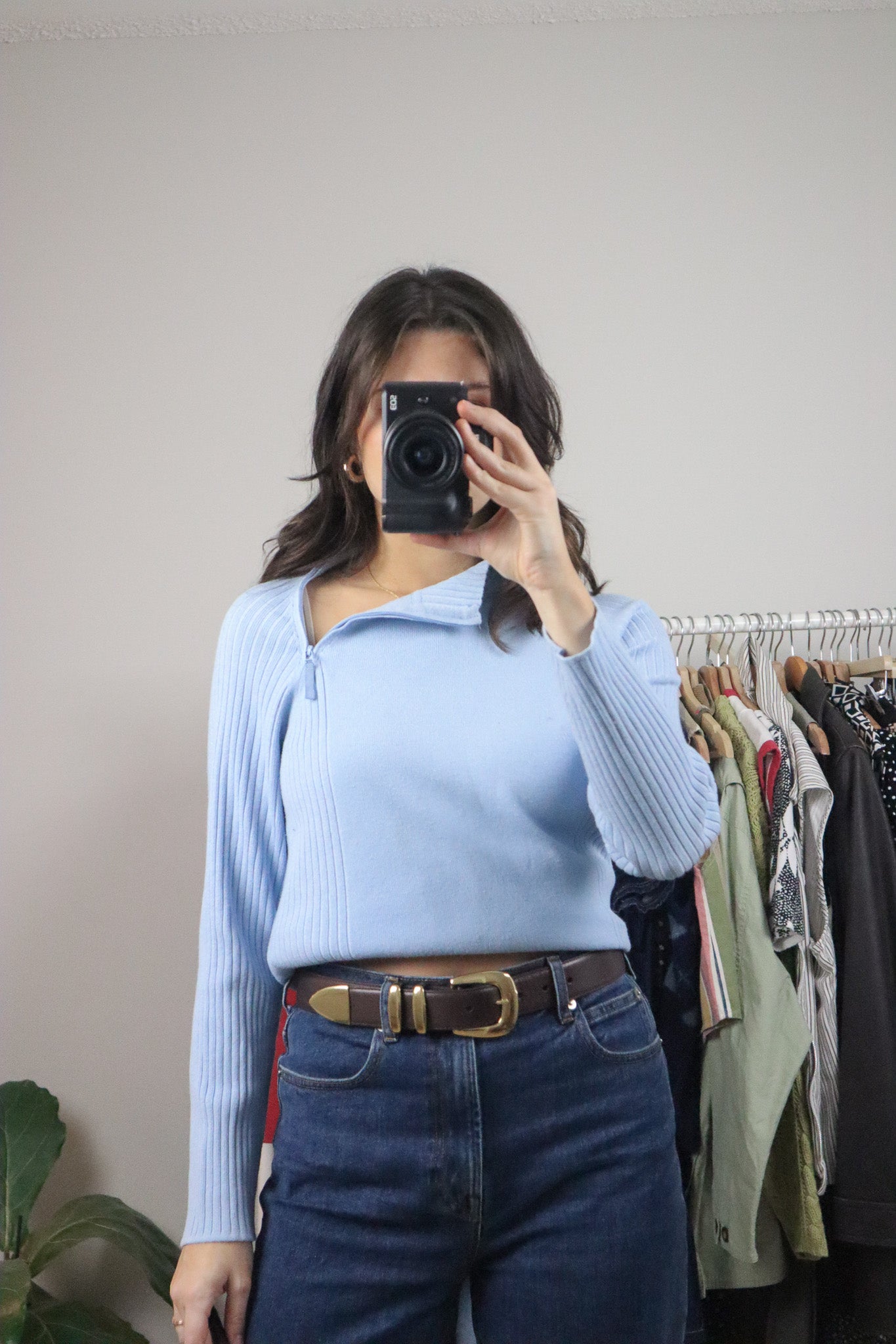 Vintage x Zipper Mockneck (M)