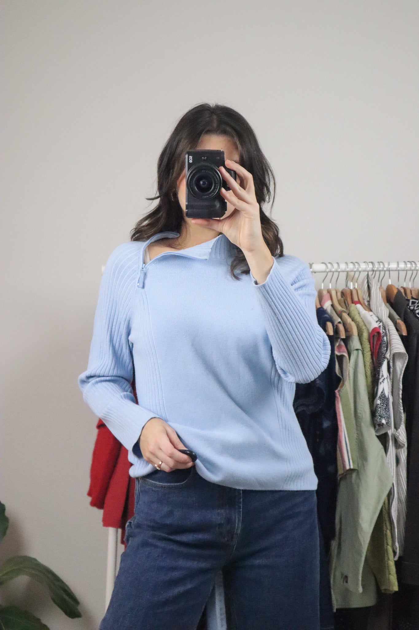 Vintage x Zipper Mockneck (M)