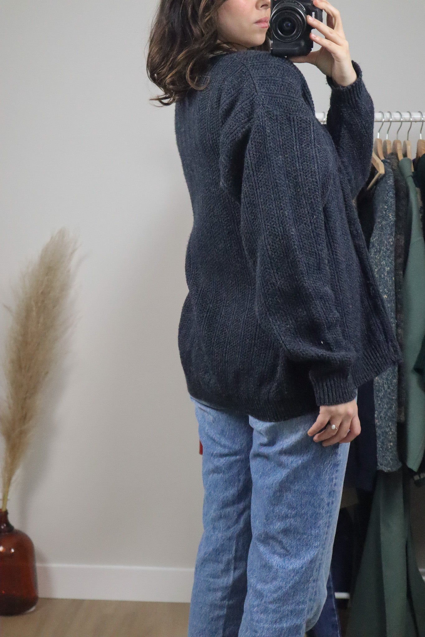 Made in Canada x Vintage x Knit Cardigan (M)