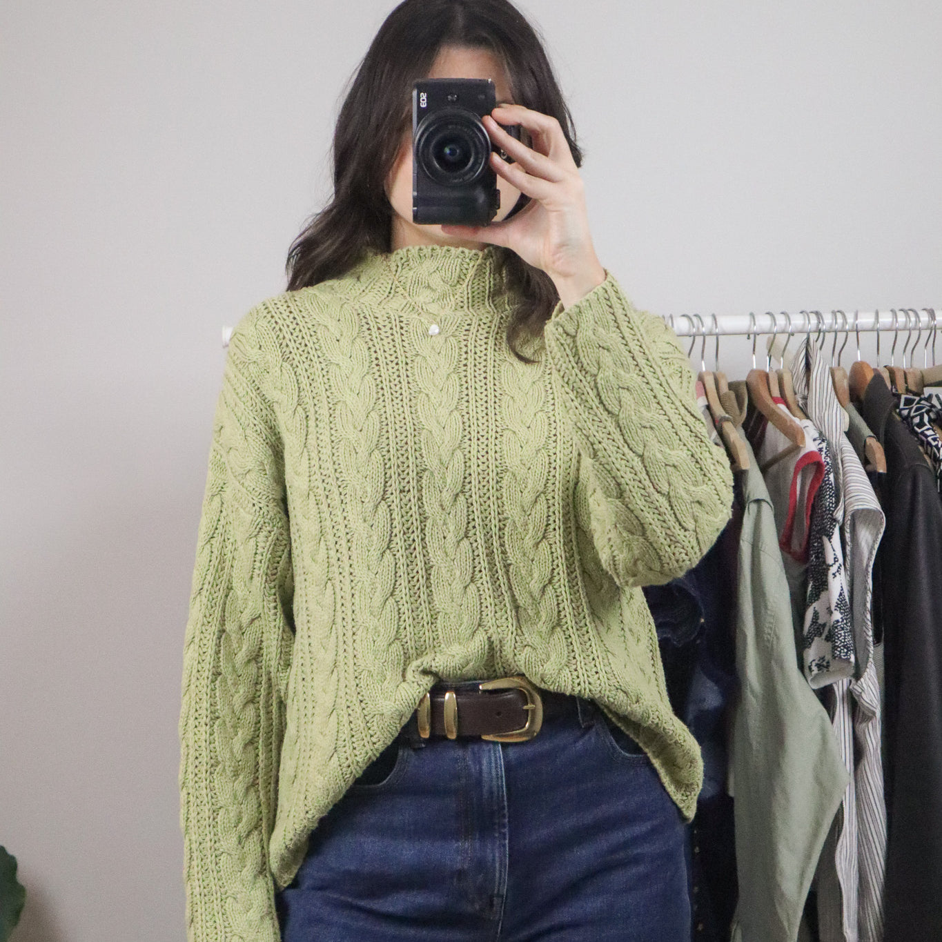 Made in USA x Vintage x Cotton Cable Knit (S/M)