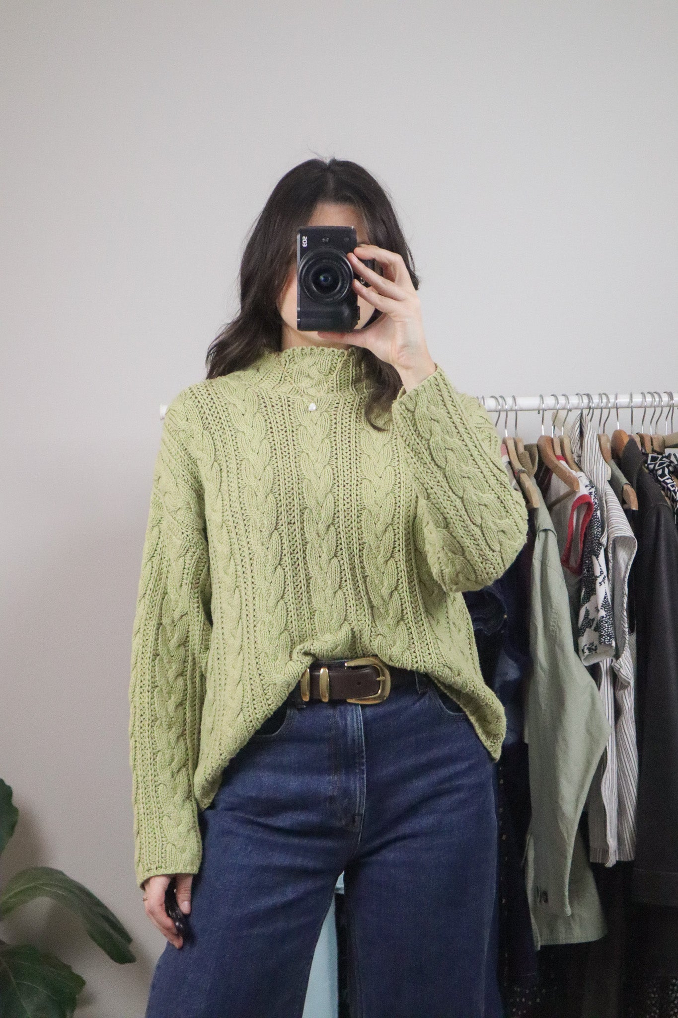 Made in USA x Vintage x Cotton Cable Knit (S/M)