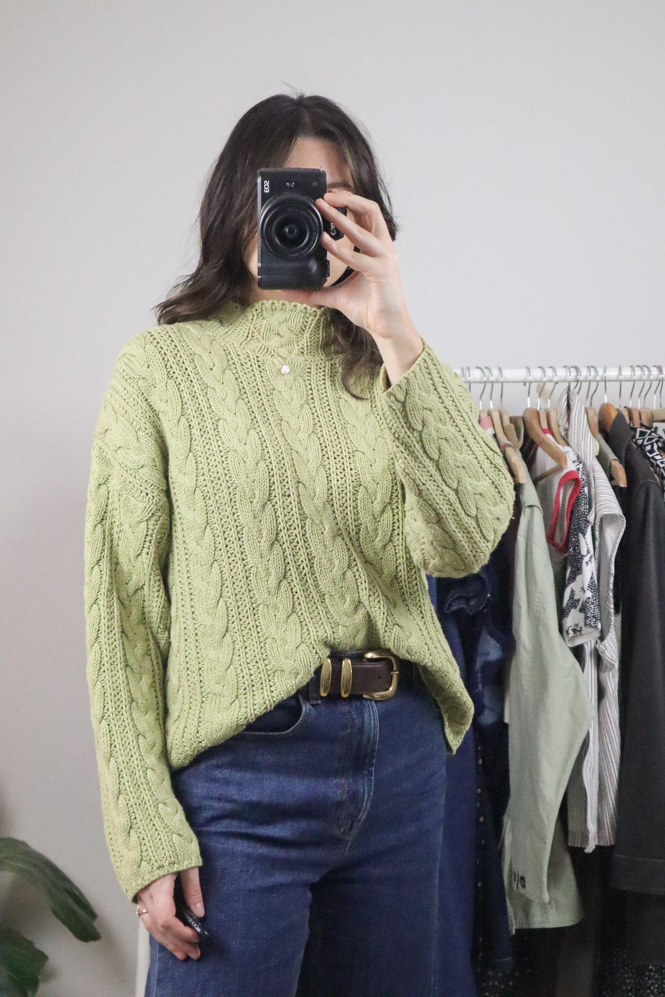 Made in USA x Vintage x Cotton Cable Knit (S/M)